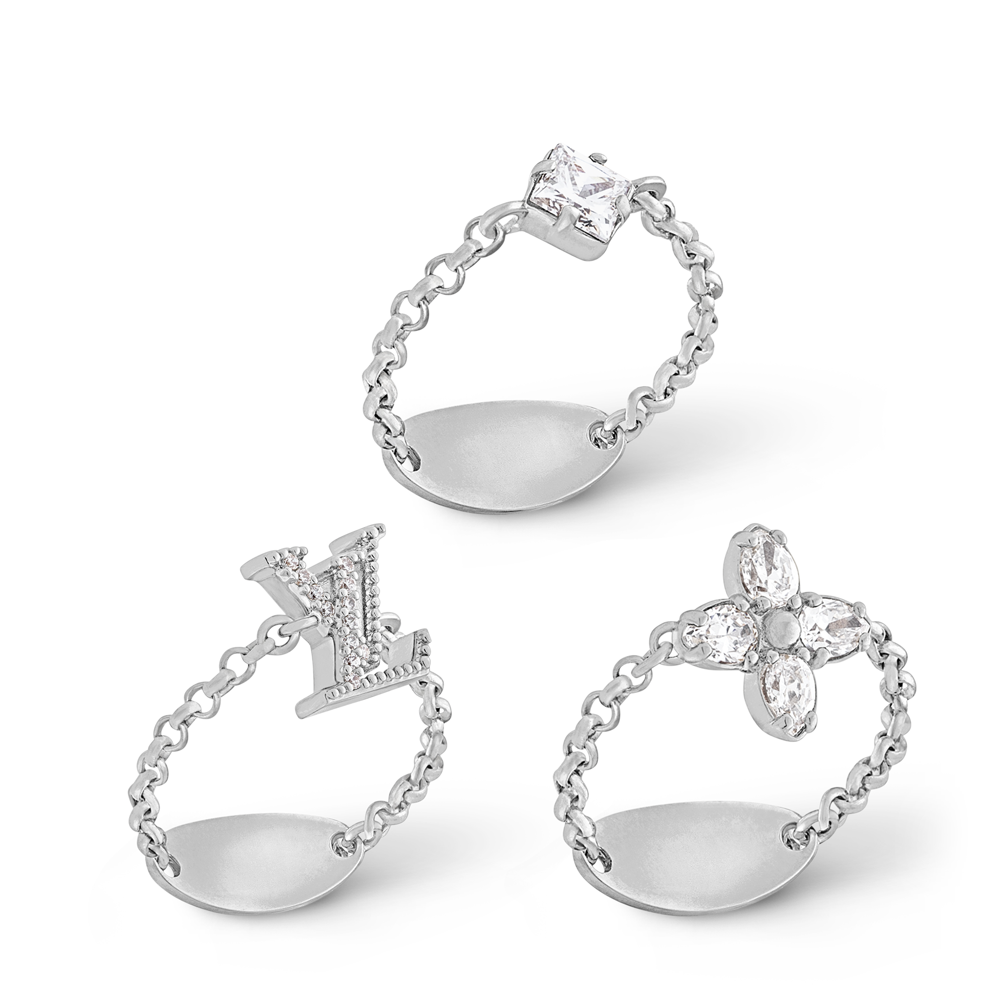 S00 Fashion Jewelry Rings Lady LV Ring Set | Louis Vuitton ® (Product zoom)