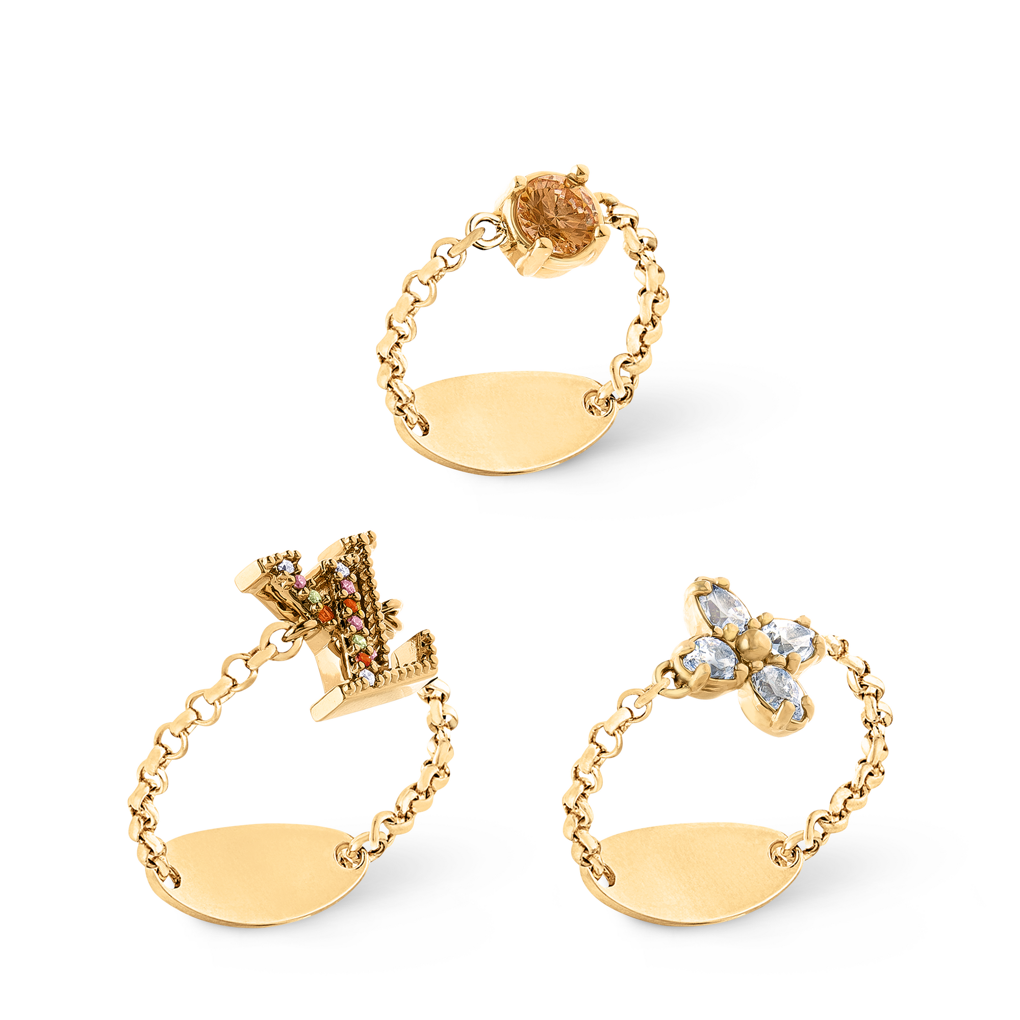 S00 Fashion Jewelry Rings Lady LV Ring Set | Louis Vuitton ® (Product zoom)