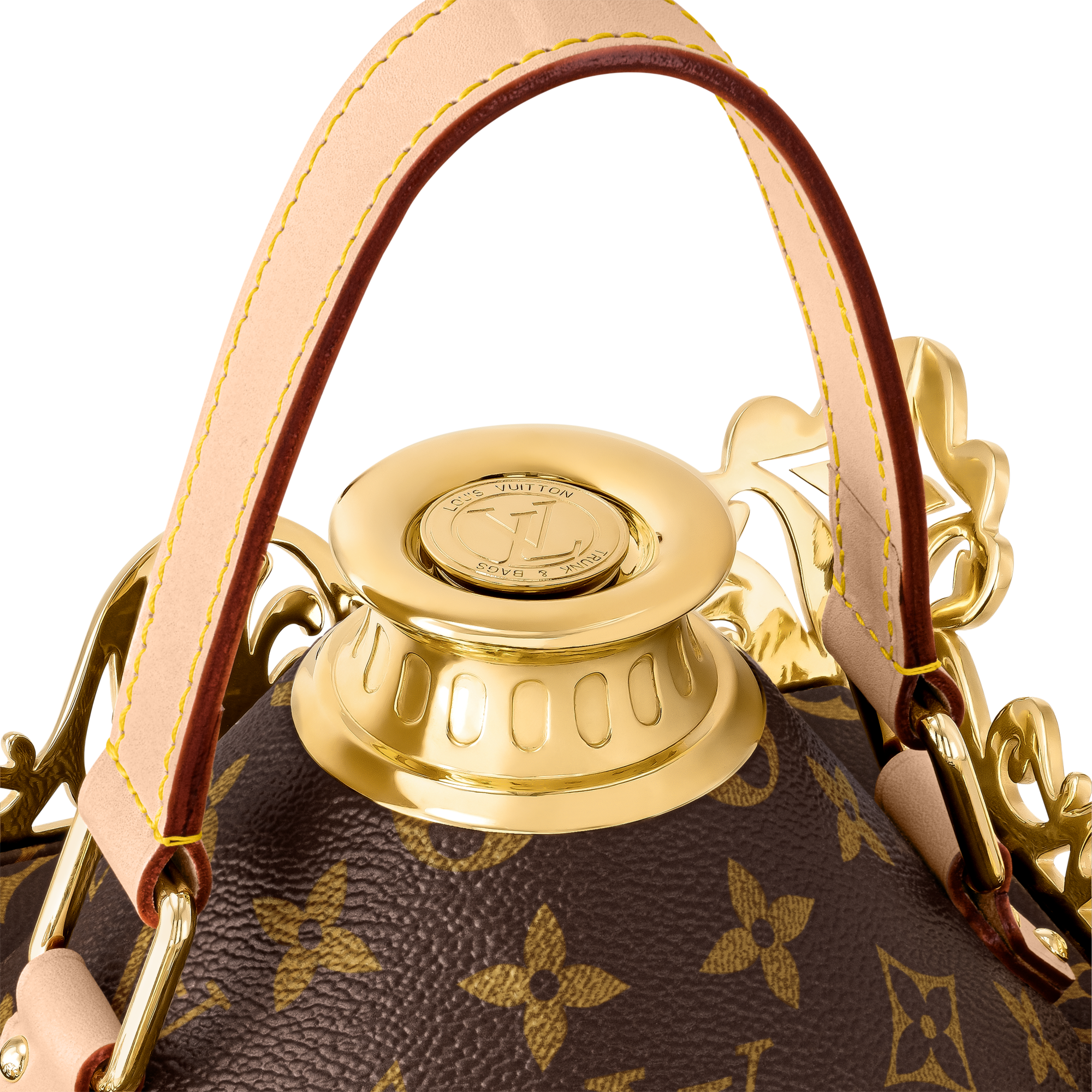 Monogram Trunks and Boxes Boxes Lantern Trunk Gold | Louis Vuitton ® (Product zoom)
