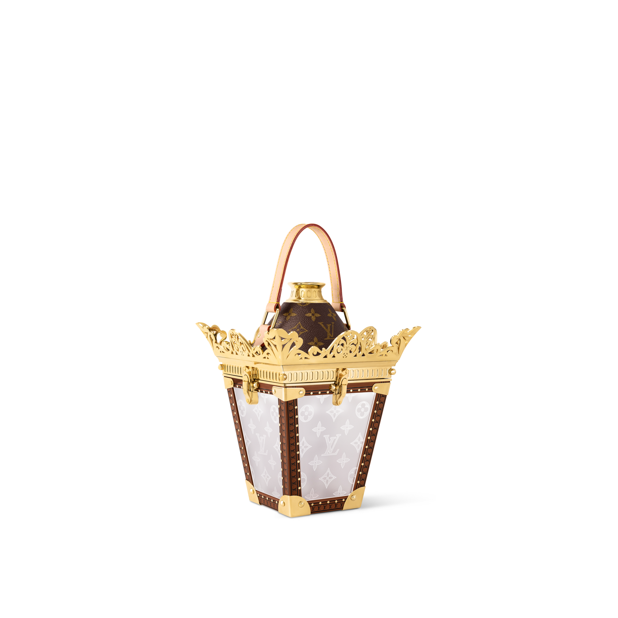 Monogram Trunks and Boxes Boxes Lantern Trunk Gold | Louis Vuitton ® (Product zoom)