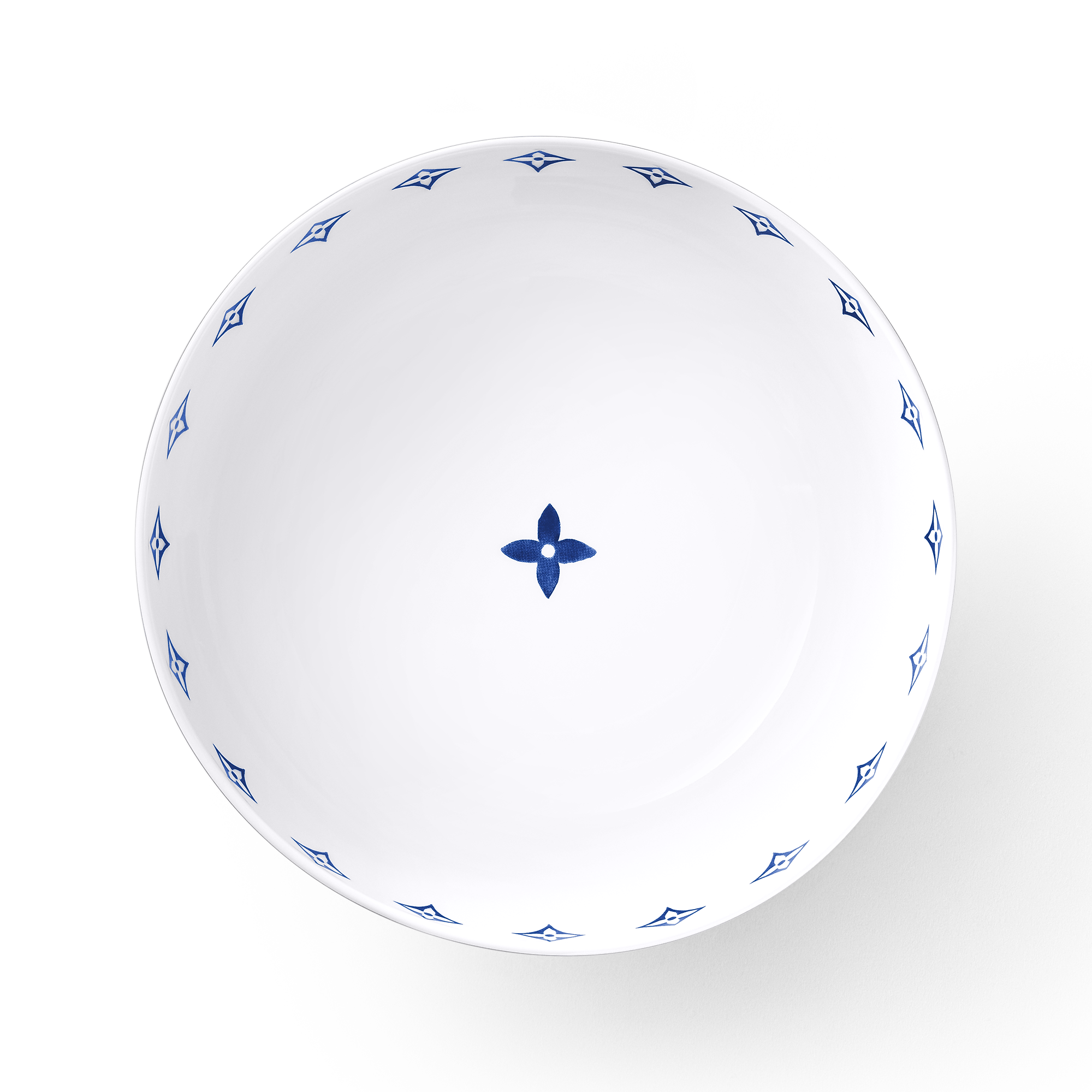 Large Bowl Monogram Flower Tile