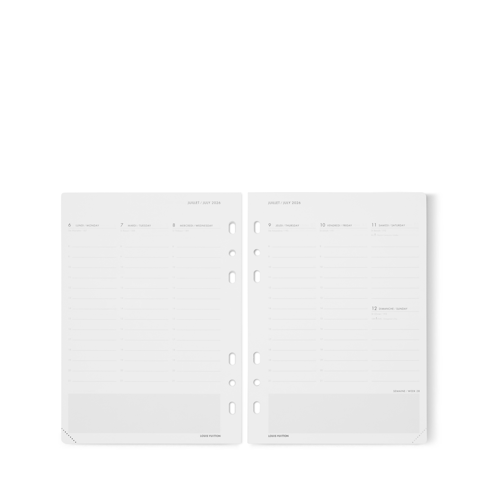  Library Office and Writing Large Functional Agenda Refill 2026 | Louis Vuitton ® (Product zoom)