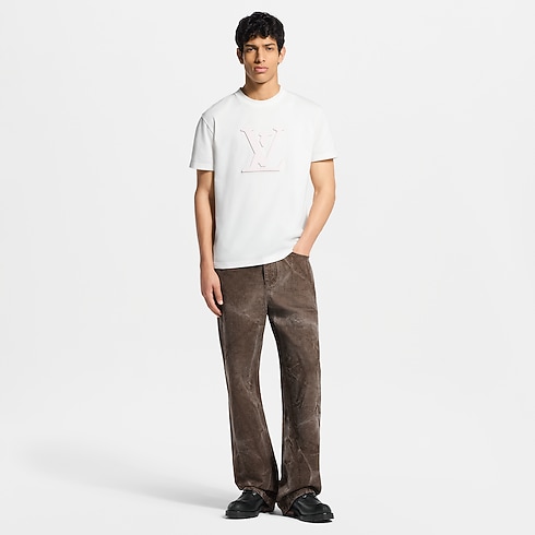 Ready-to-Wear T-Shirts and Polos Laser Cut Signature T-Shirt | Louis Vuitton ® (Product zoom)