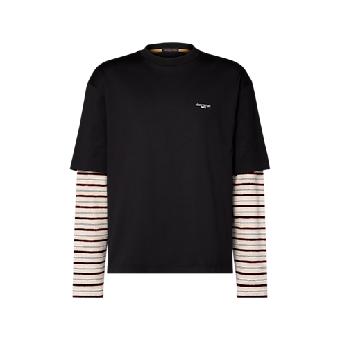 Layered Long-Sleeved T-Shirt Front View