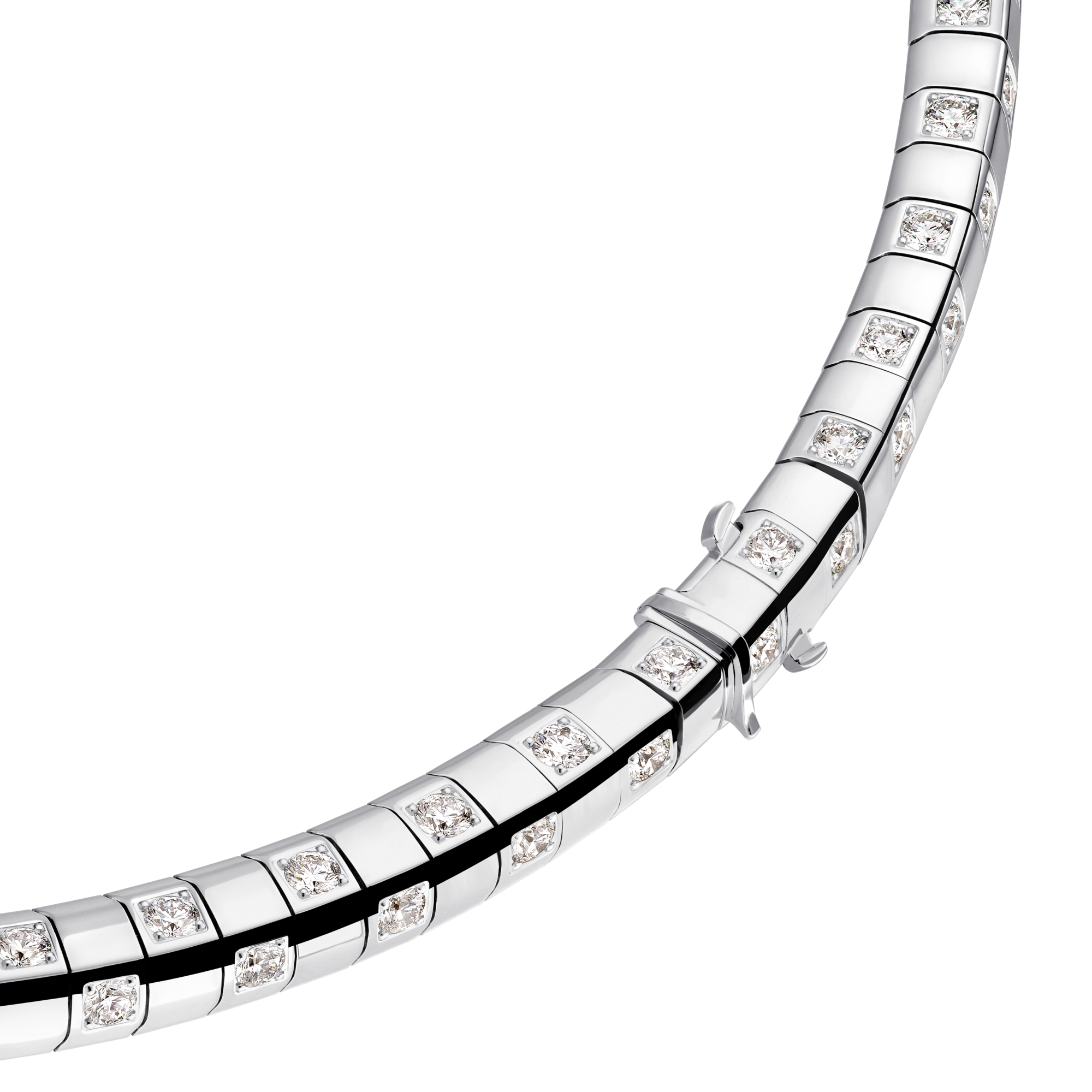  Categories Necklaces and Pendants  Le Damier de Louis Vuitton Large Necklace, White Gold and Diamonds | Louis Vuitton ® (Product zoom)