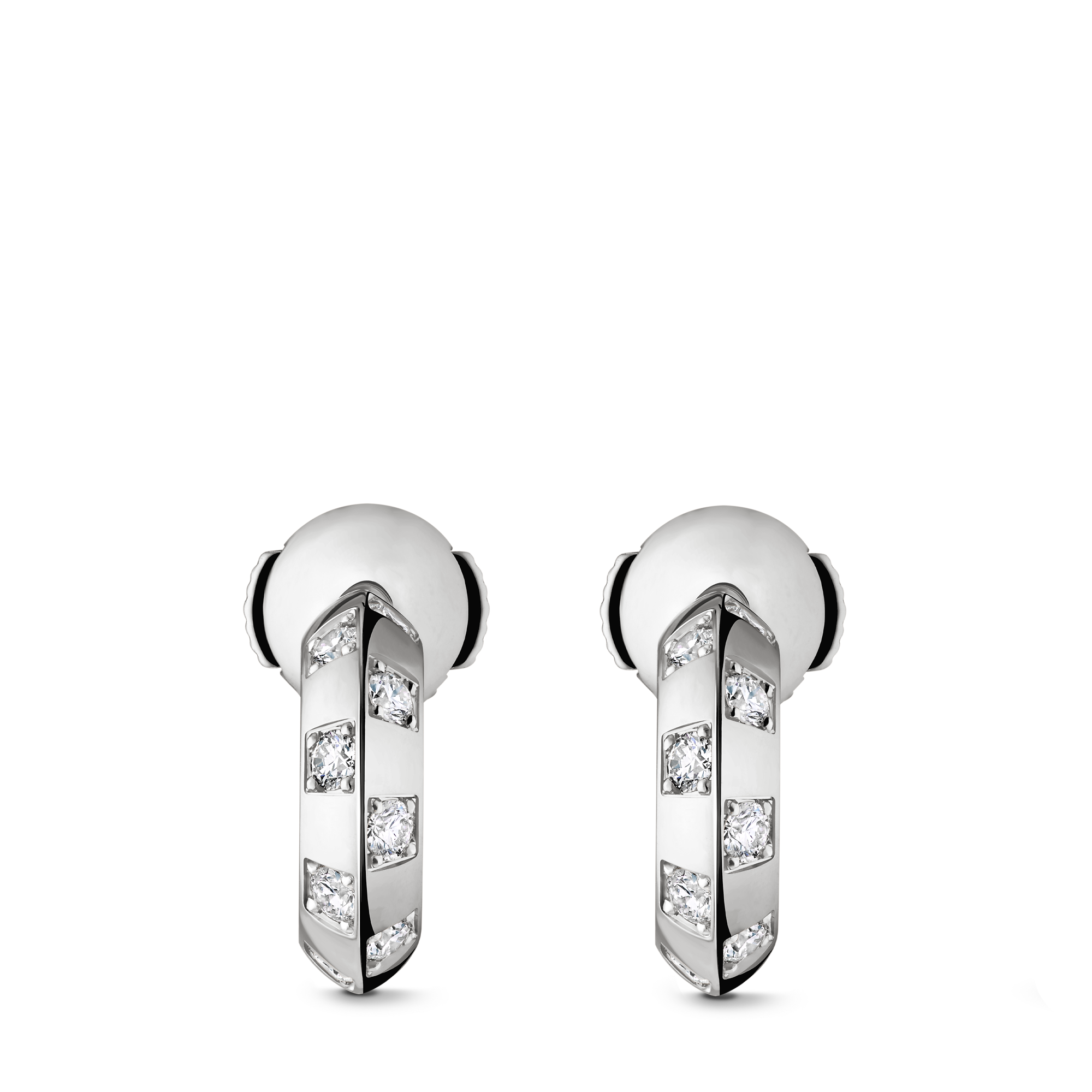 Le Damier de Louis Vuitton Small Hoops