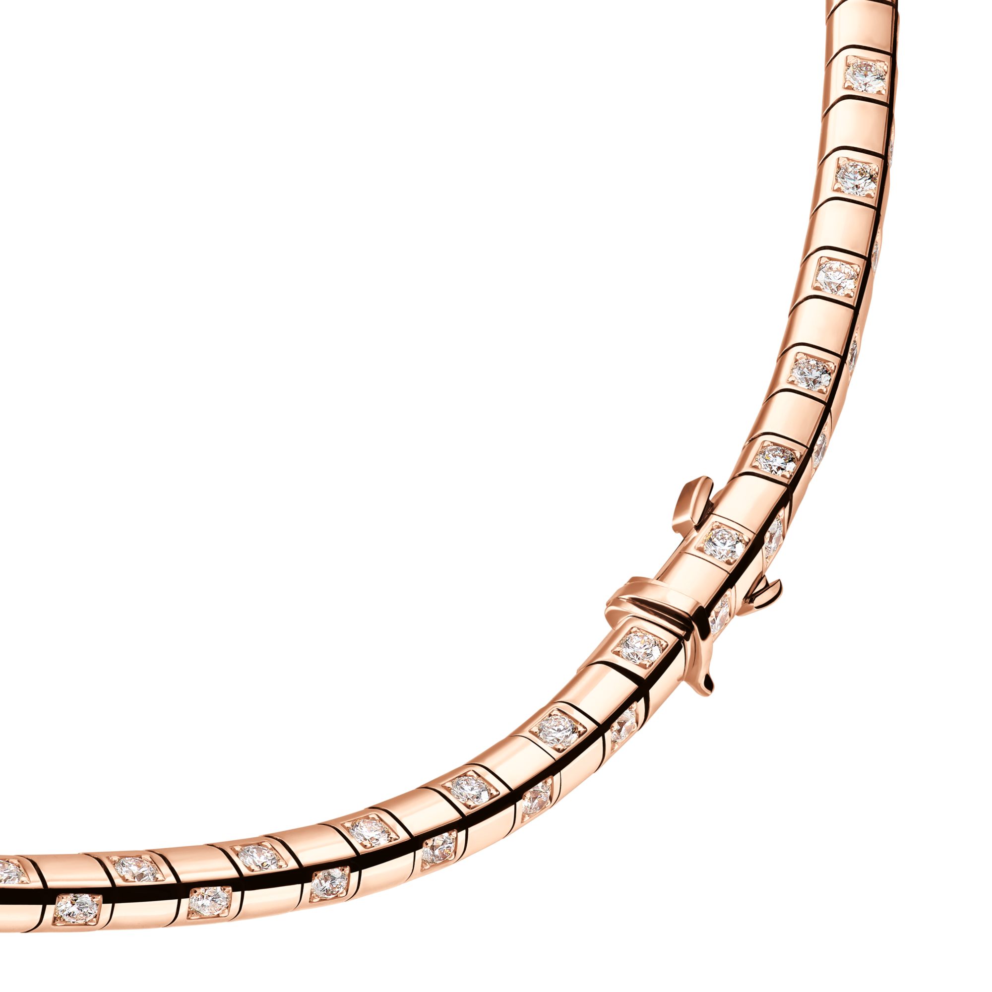  Categories Necklaces and Pendants  Le Damier de Louis Vuitton Small Necklace, Rose Gold and Diamonds | Louis Vuitton ® (Product zoom)