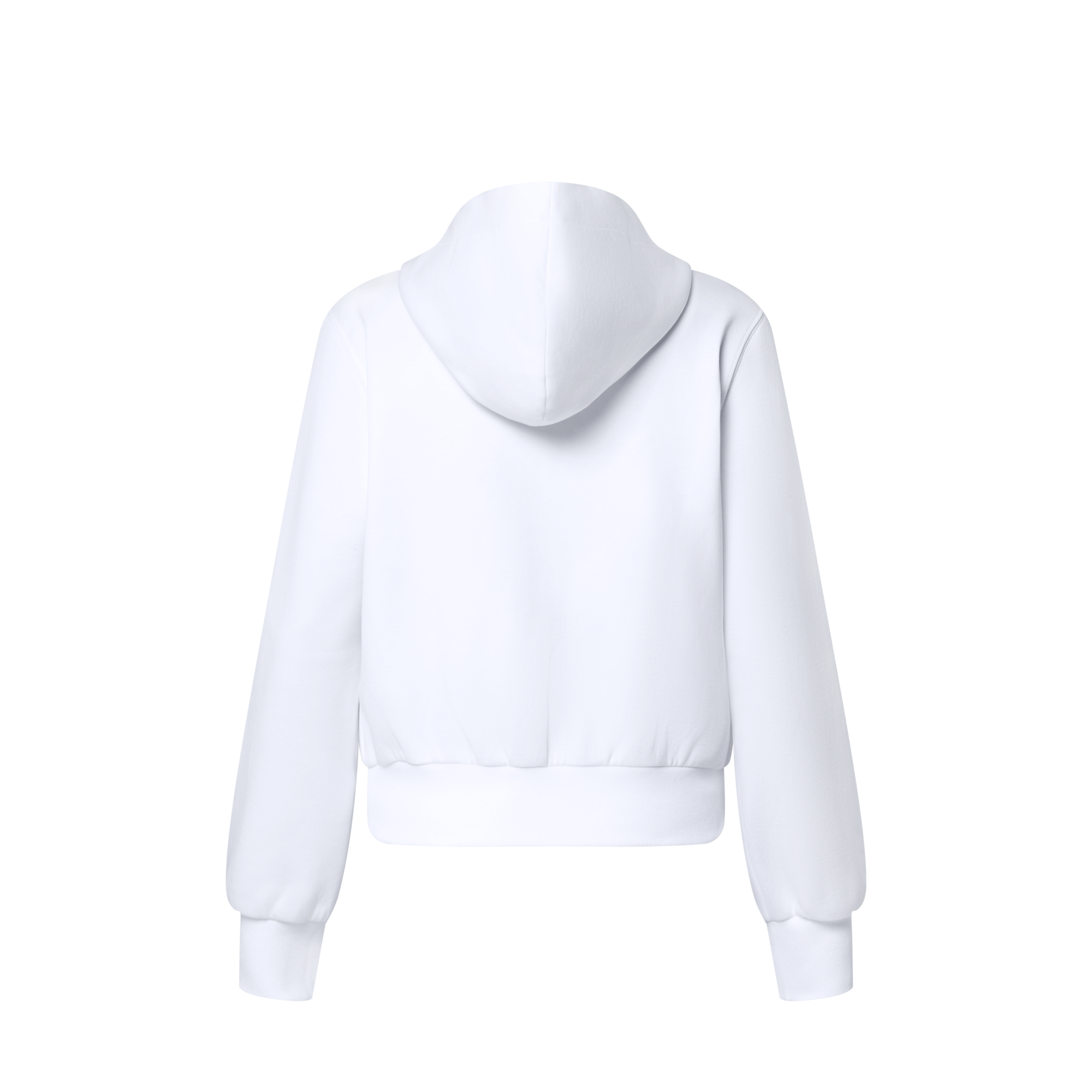 Leather Accent Hoodie
