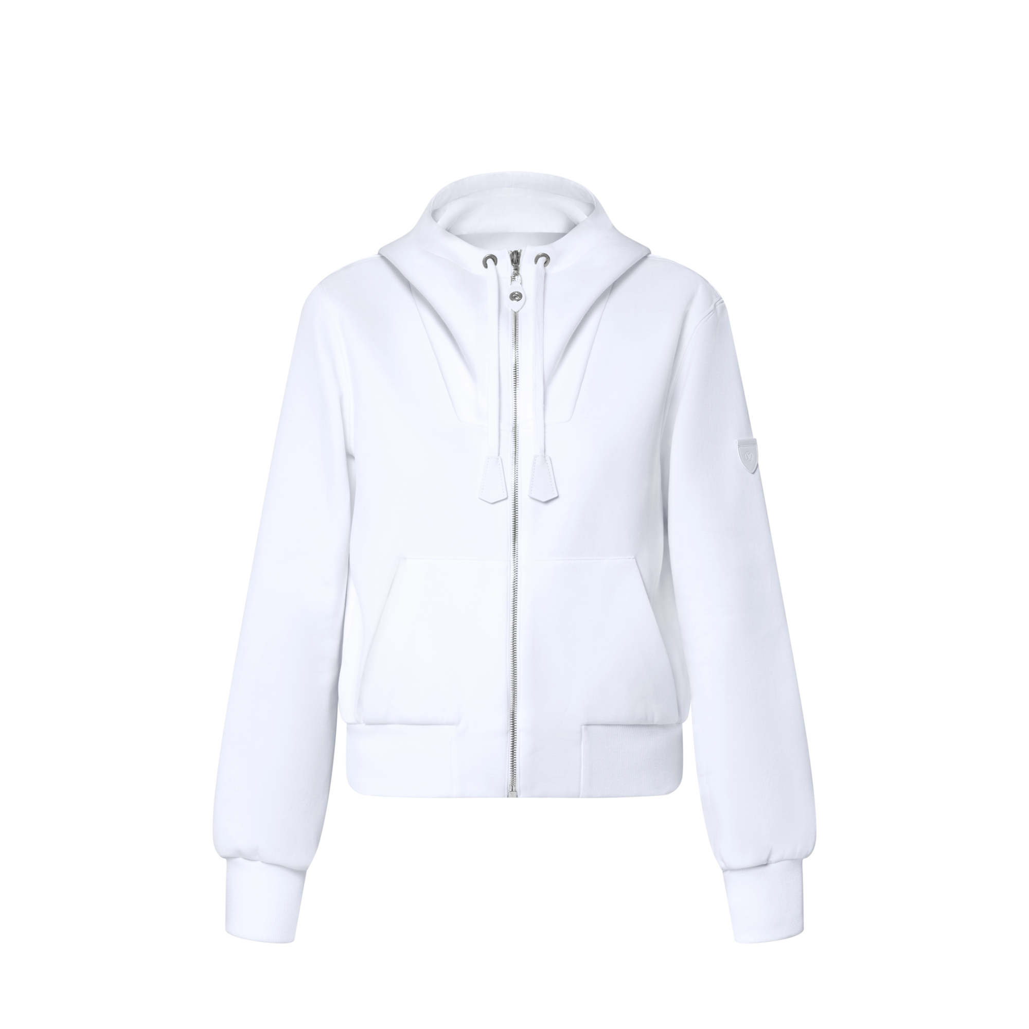  Ready-to-Wear Tops Leather Accent Hoodie | Louis Vuitton ® (Product zoom)