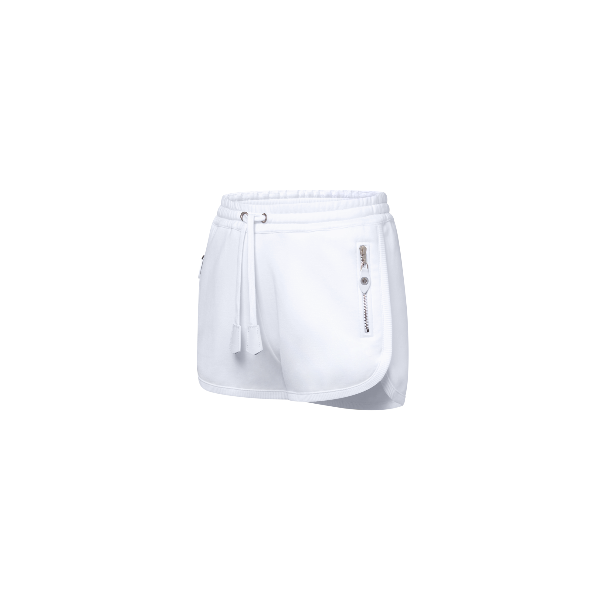 Leather Accent Jogging Shorts