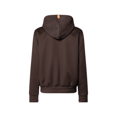 Ready-to-Wear All Ready-to-Wear Leather And Cashmere Hooded Blouson | Louis Vuitton ® (Product zoom)