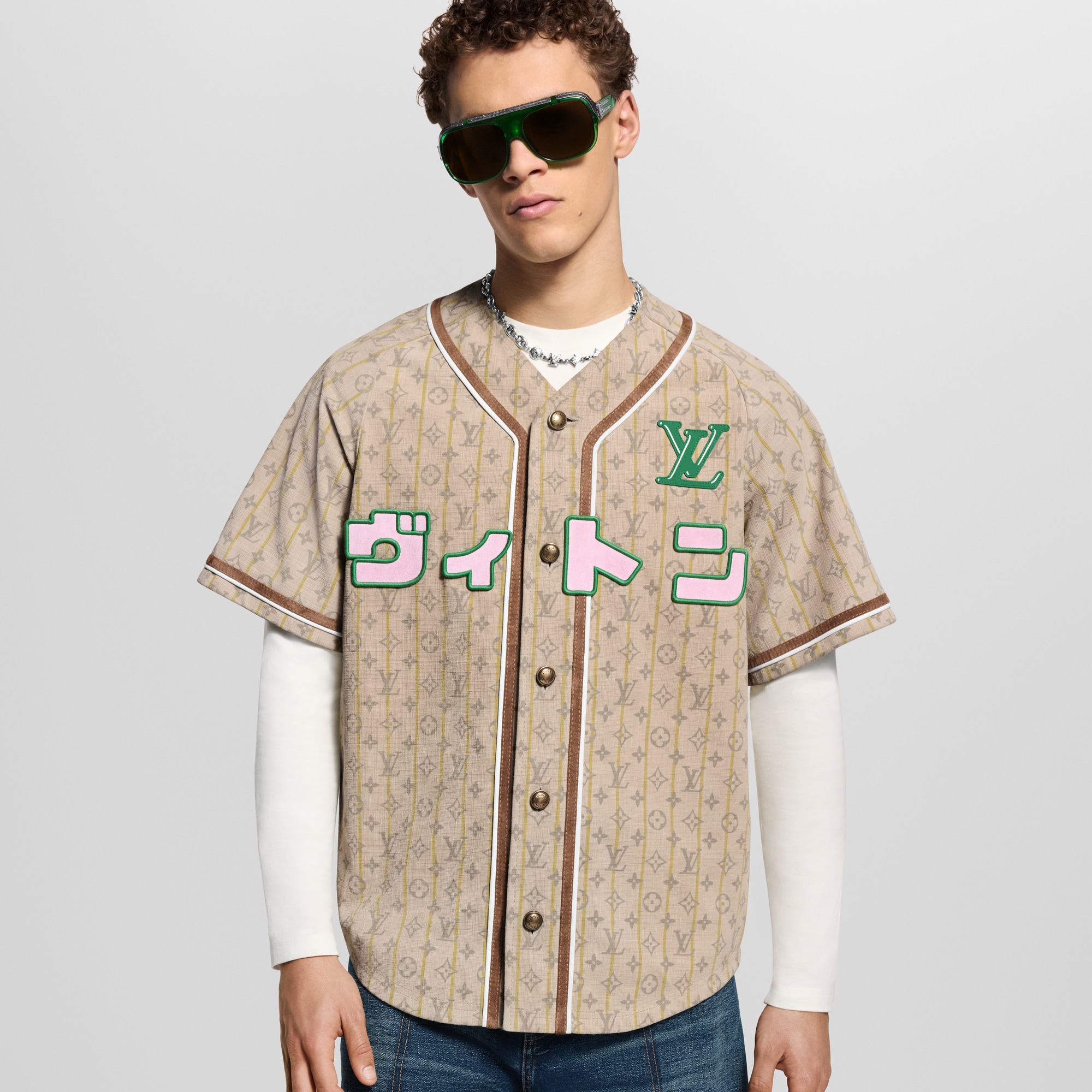  Ready-to-Wear All Ready-to-Wear Leather Baseball Shirt | Louis Vuitton ® (Product zoom)