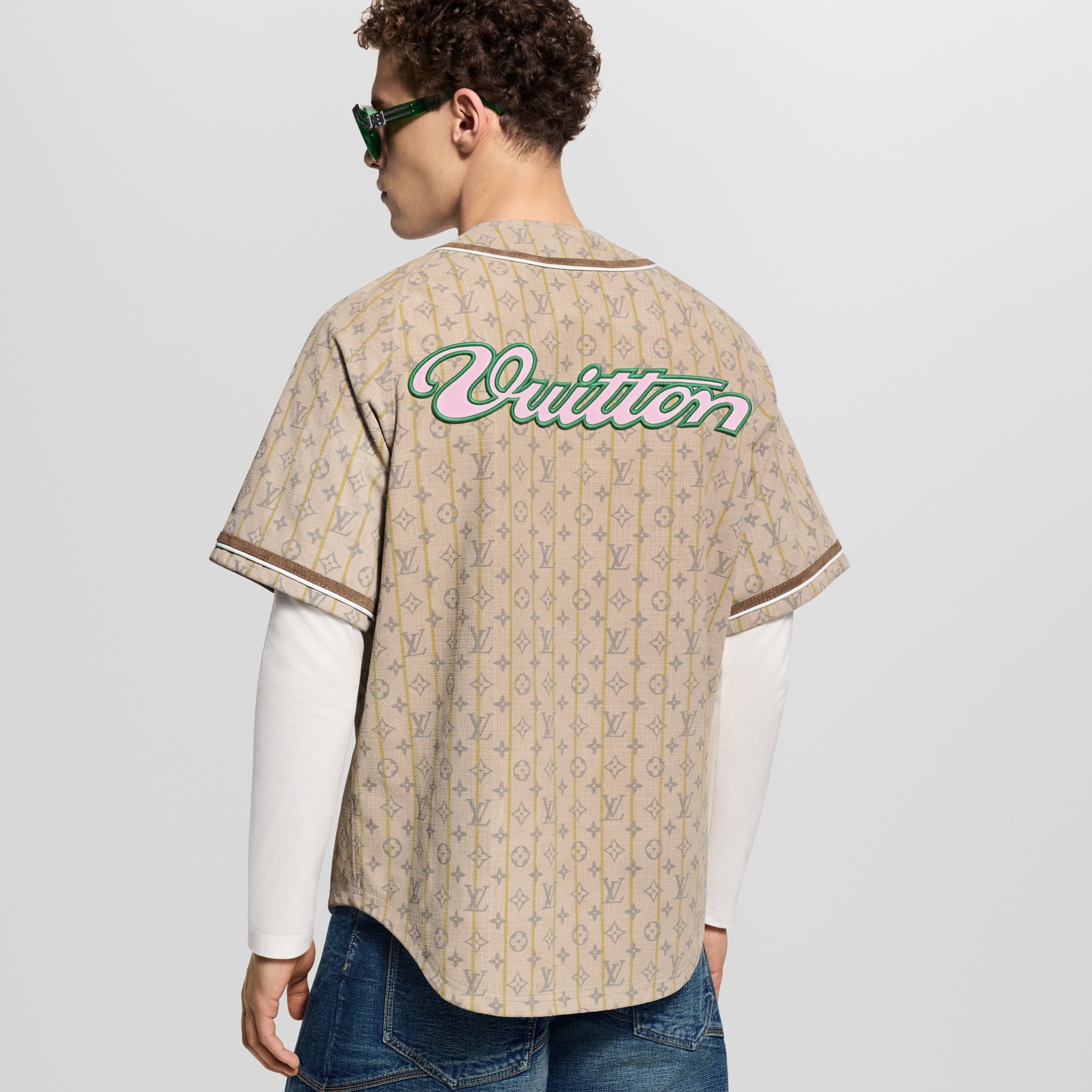  Ready-to-Wear All Ready-to-Wear Leather Baseball Shirt | Louis Vuitton ® (Product zoom)