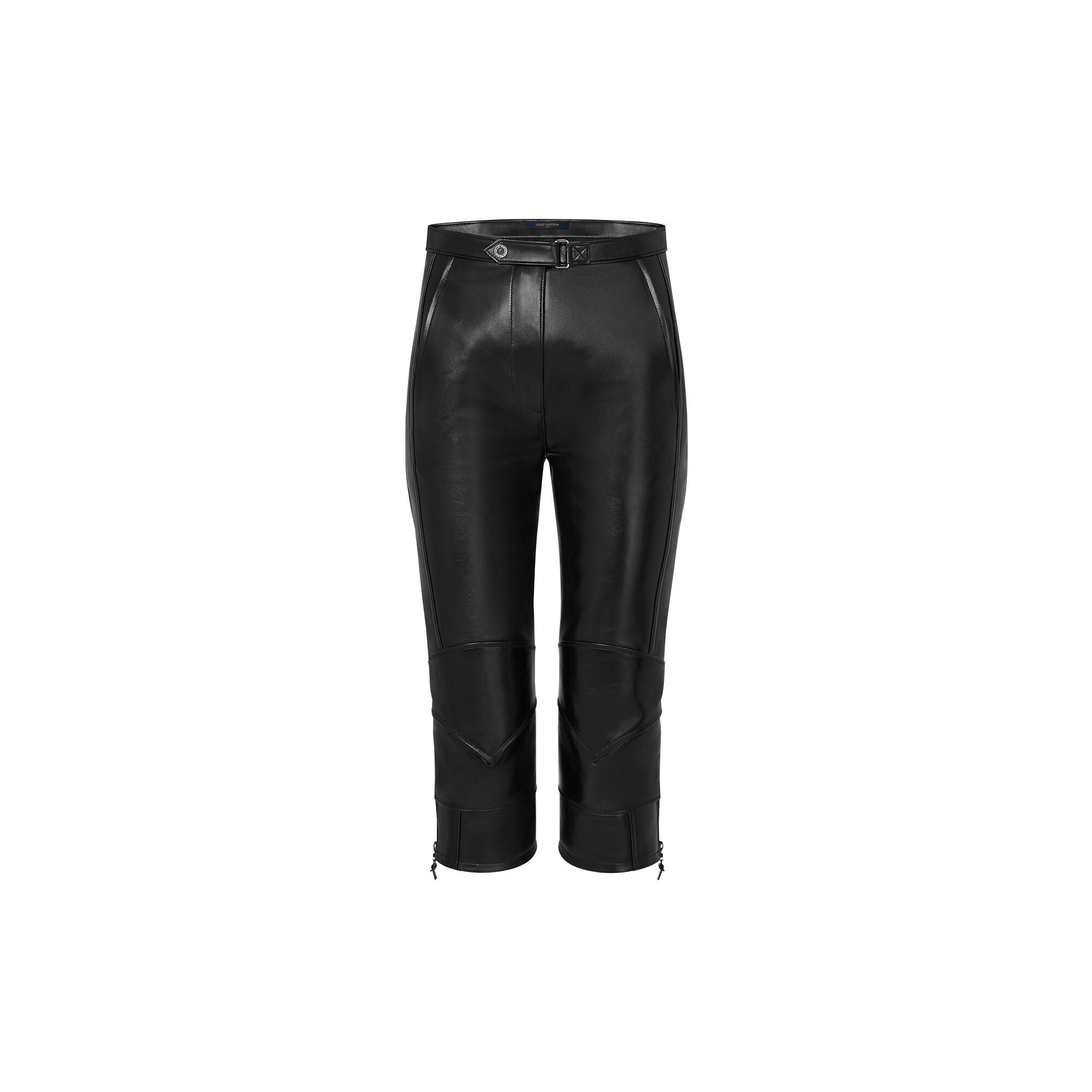 leather capri pants