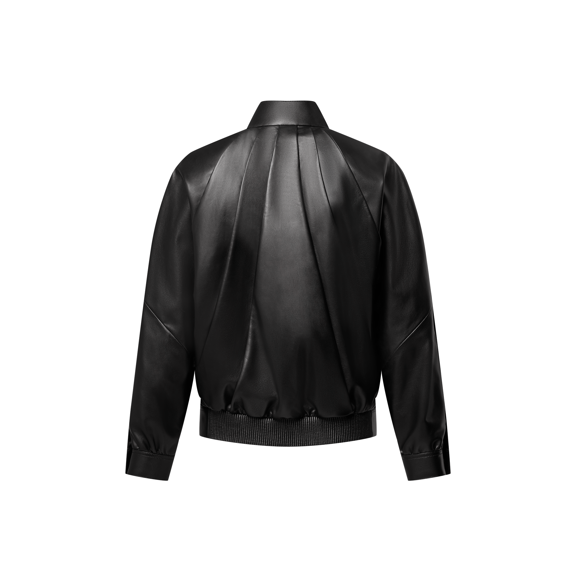  Ready-to-Wear Coats and Jackets Leather Bomber With Pleats | Louis Vuitton ® (Product zoom)