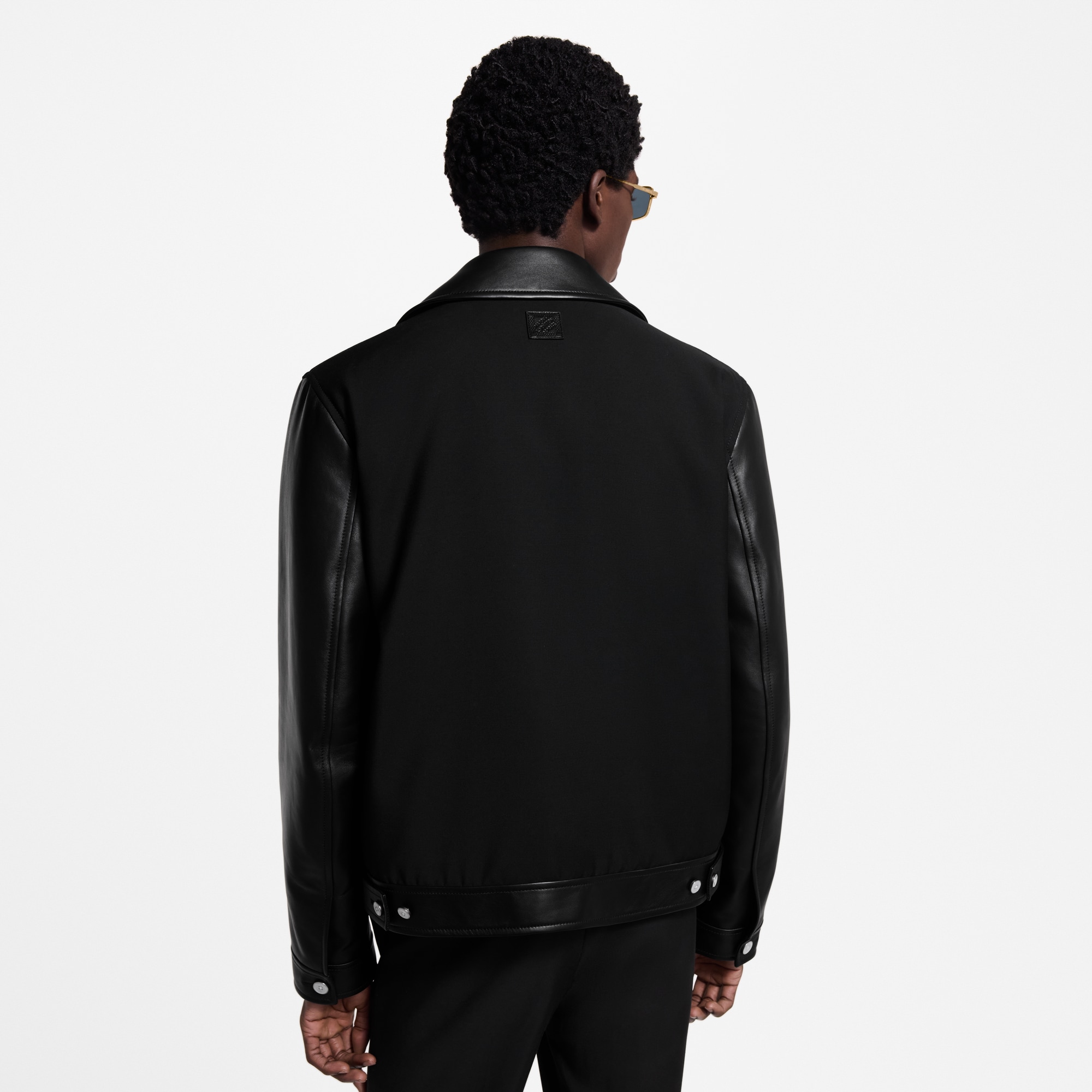  Ready-to-Wear Coats and Outerwear Leather Mix Blouson | Louis Vuitton ® (Product zoom)