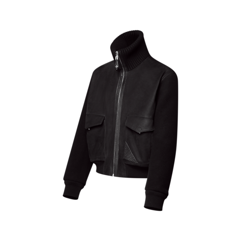 Ready-to-Wear All Ready-to-Wear Leather Mix Blouson | Louis Vuitton ® (Product zoom)