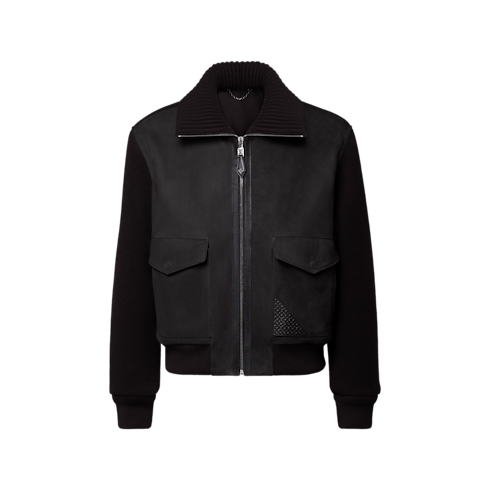 Ready-to-Wear All Ready-to-Wear Leather Mix Blouson | Louis Vuitton ® (Product zoom)