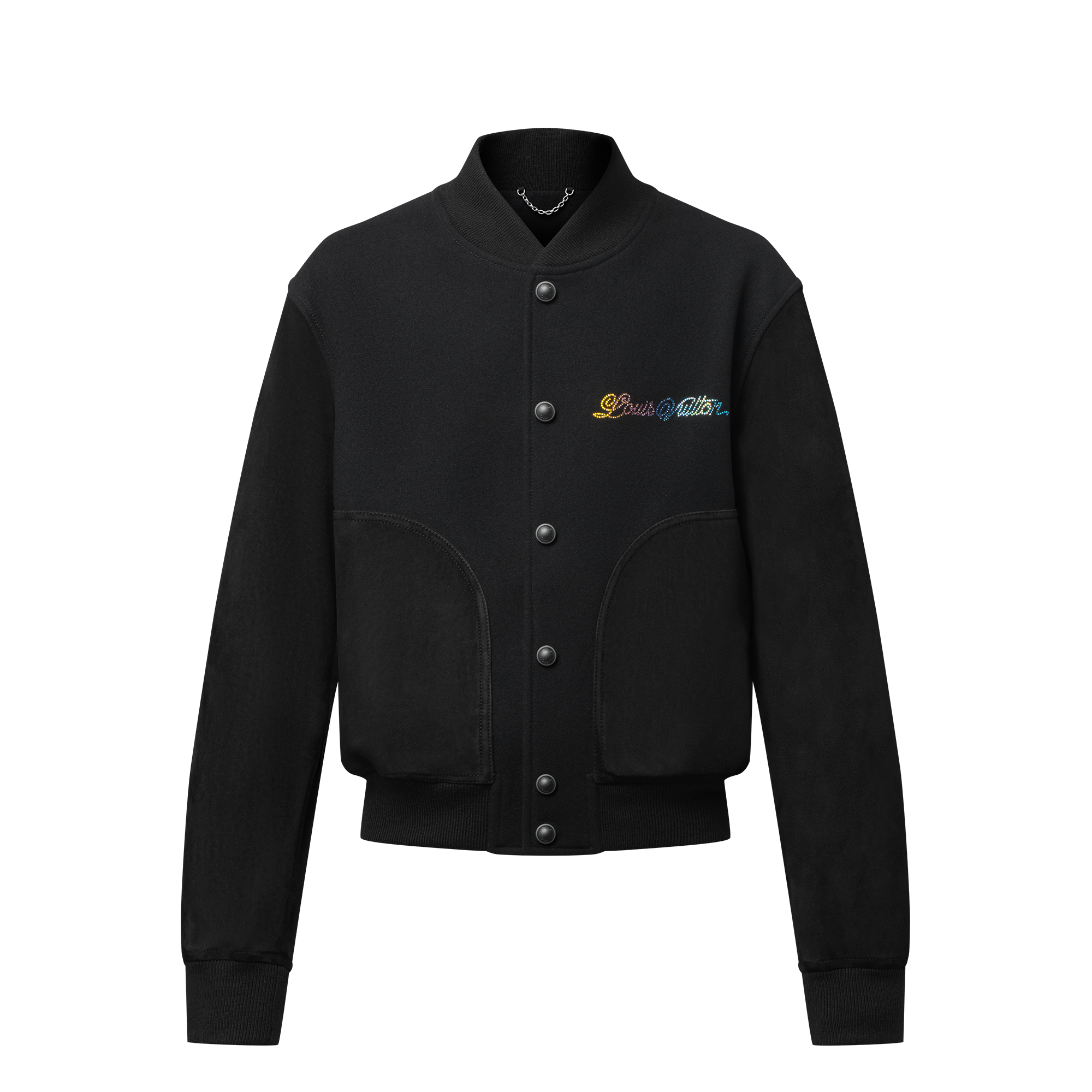  Ready-to-Wear Coats and Outerwear Leather Mix Varsity Blouson | Louis Vuitton ® (Product zoom)