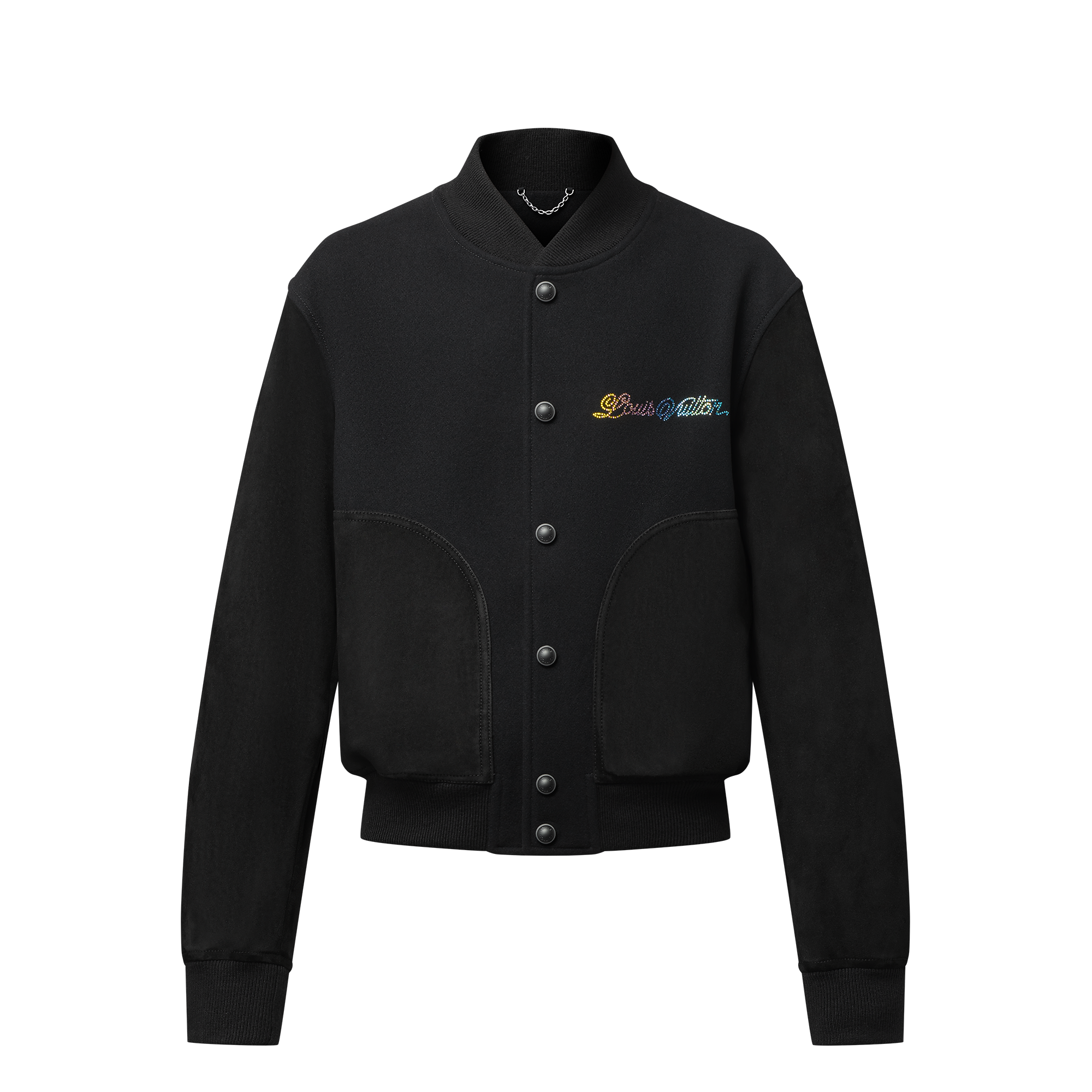 Leather Mix Varsity Blouson