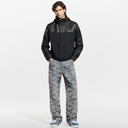 Ready-to-Wear Coats and Outerwear Leather Mix Windbreaker | Louis Vuitton ® (Product zoom)