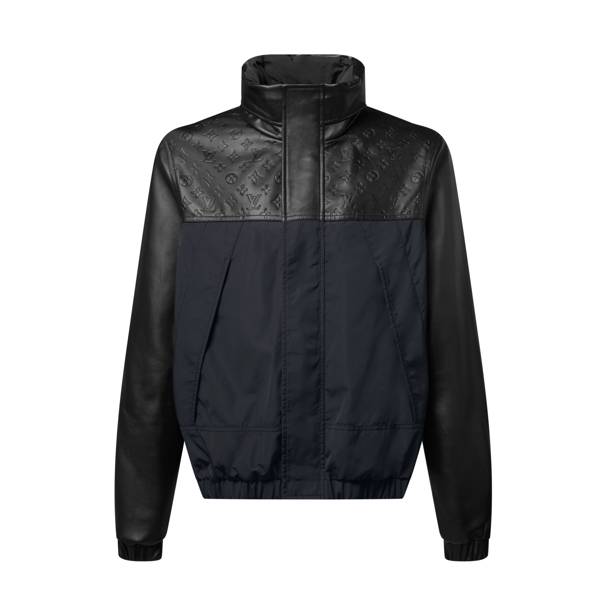 Leather Mix Windbreaker