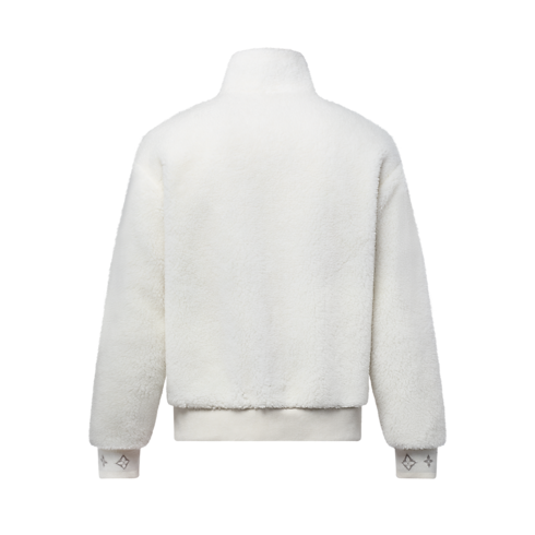 Ready-to-Wear All Ready-to-Wear Leather Patch Fleece Blouson | Louis Vuitton ® (Product zoom)