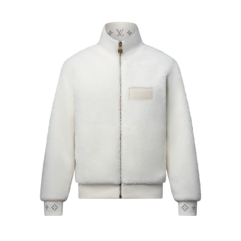 Ready-to-Wear All Ready-to-Wear Leather Patch Fleece Blouson | Louis Vuitton ® (Product zoom)