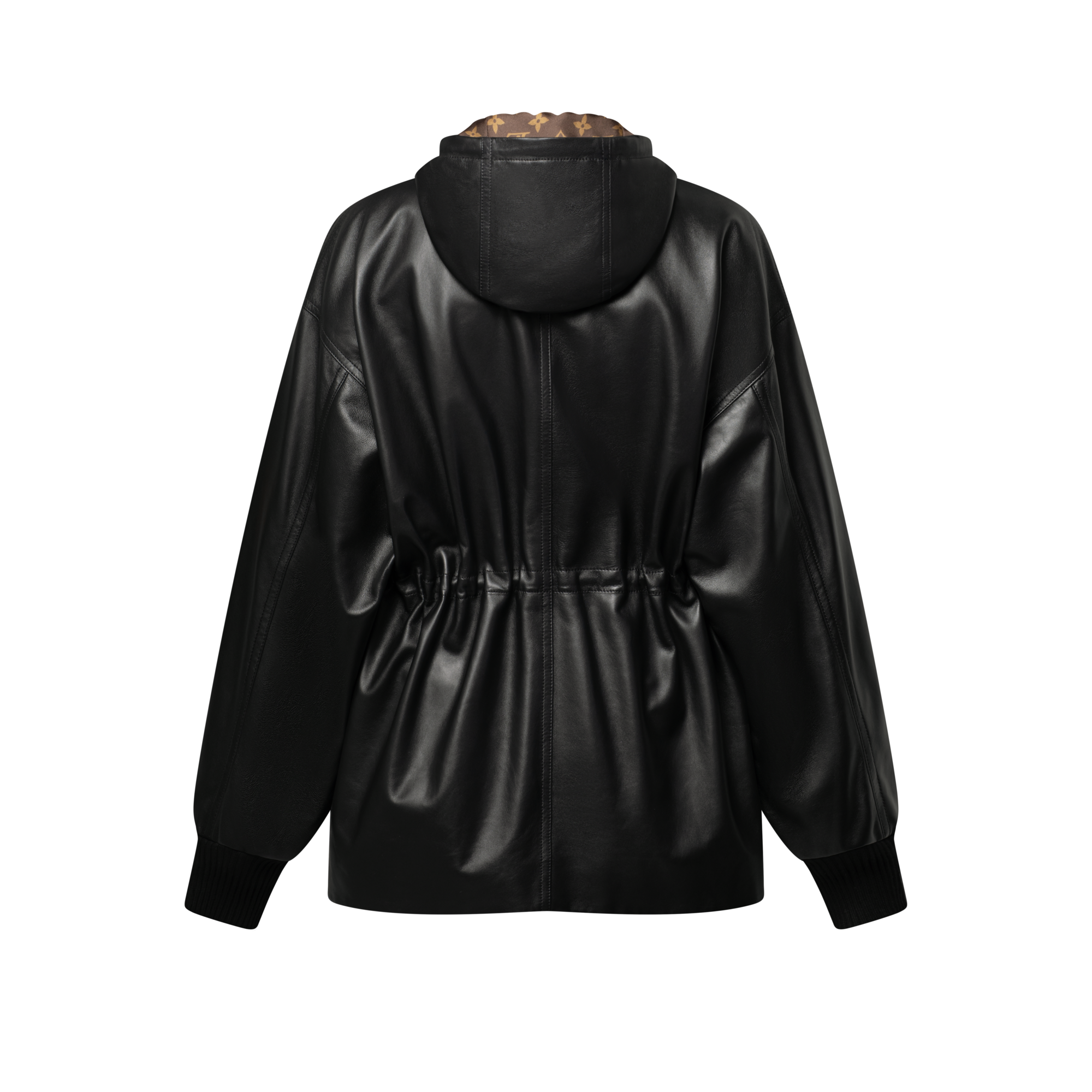  Ready-to-Wear Coats and Jackets Leather Peplum Parka | Louis Vuitton ® (Product zoom)