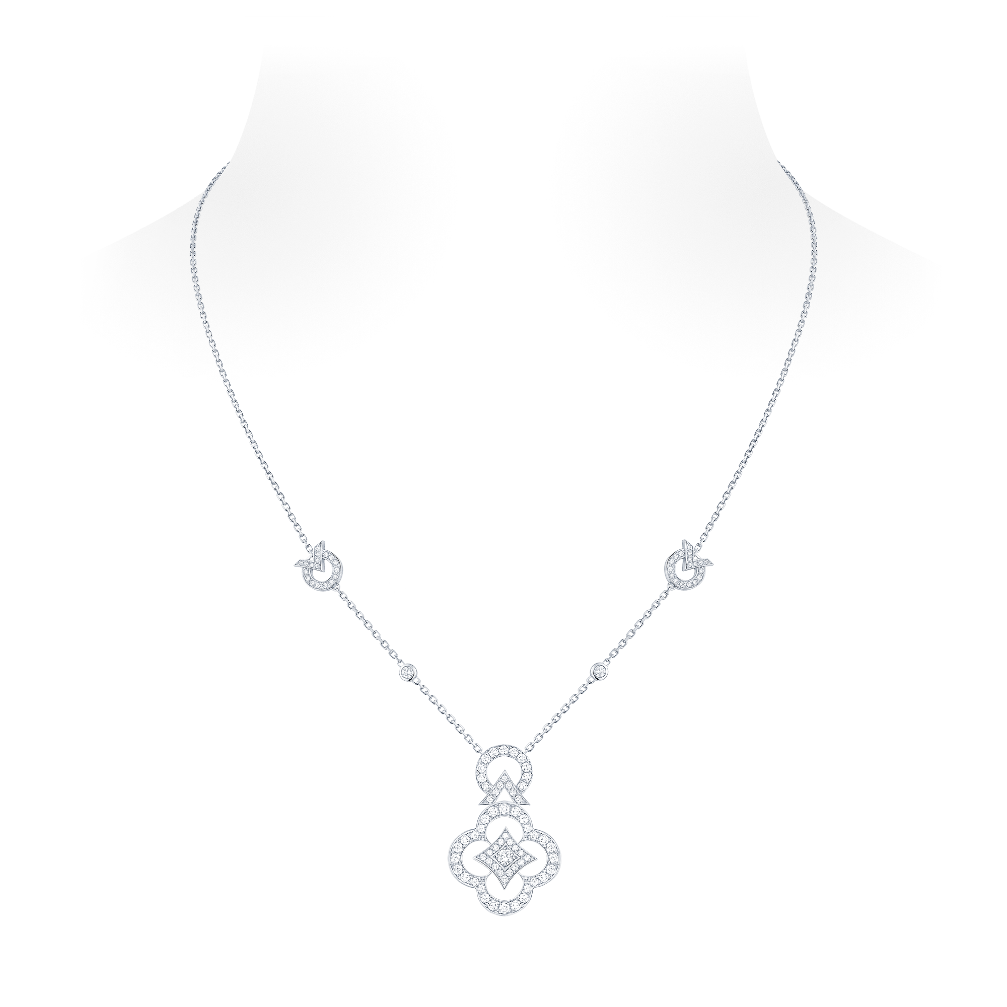 Les Ardentes Sautoir, White Gold And Diamonds