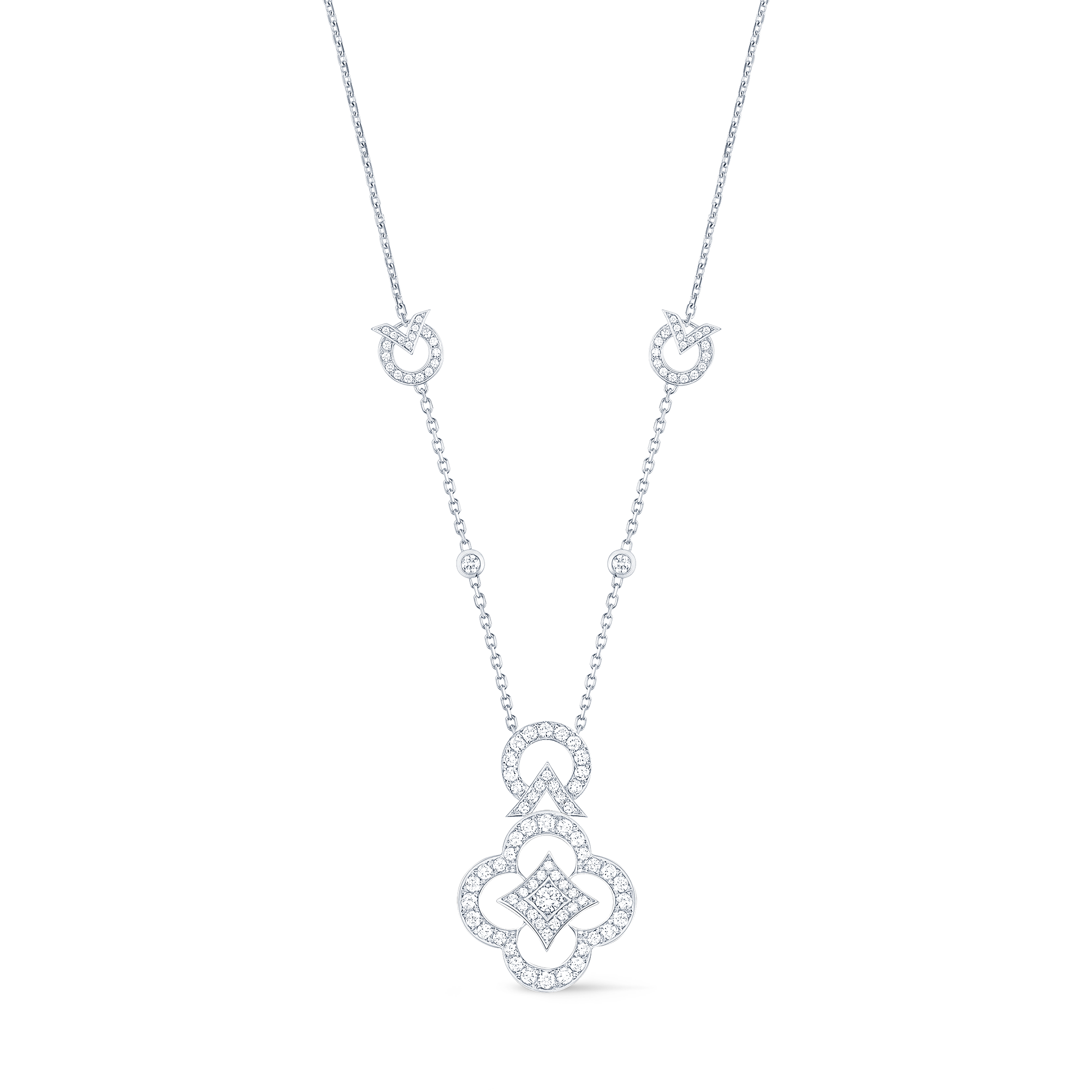 Les Ardentes Sautoir, White Gold And Diamonds