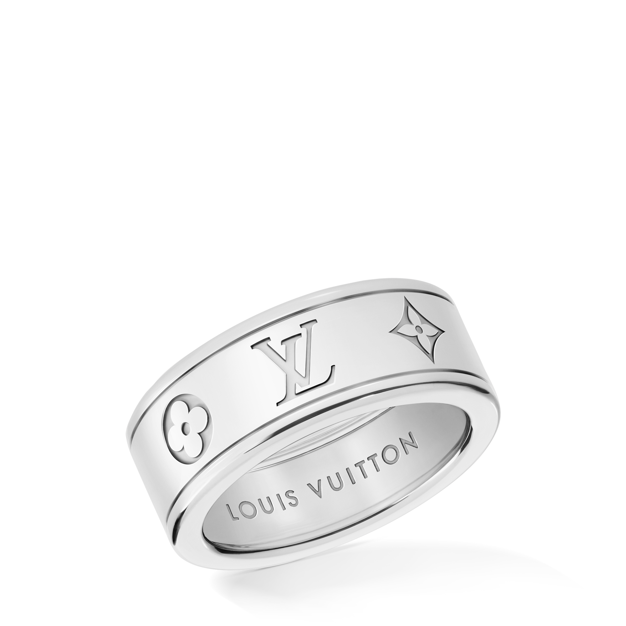 Les Gaston Vuitton Small Ring, White Gold