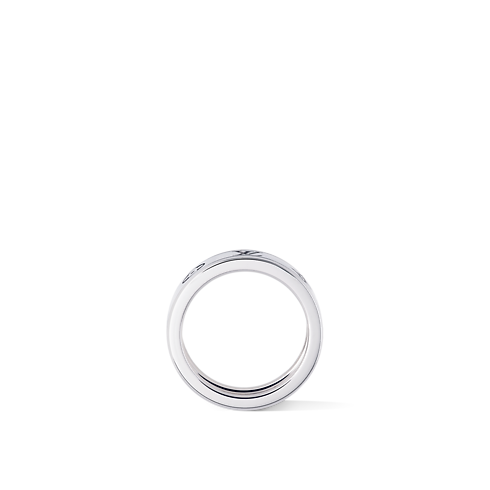 Categories Rings Les Gaston Vuitton Small Ring, White Gold | Louis Vuitton ® (Product zoom)