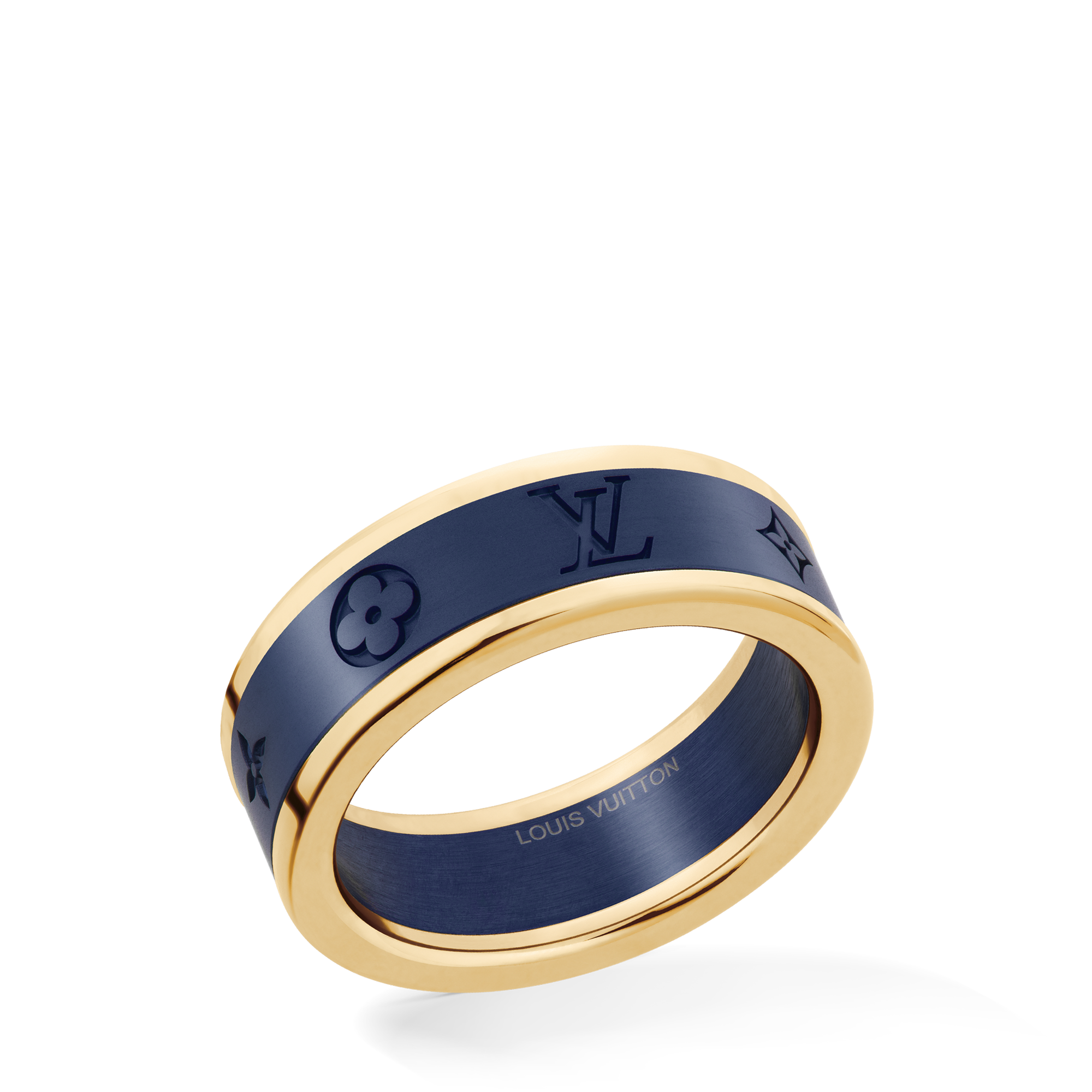  Categories Rings Les Gaston Vuitton Small Ring, Yellow Gold and Titanium | Louis Vuitton ® (Product zoom)