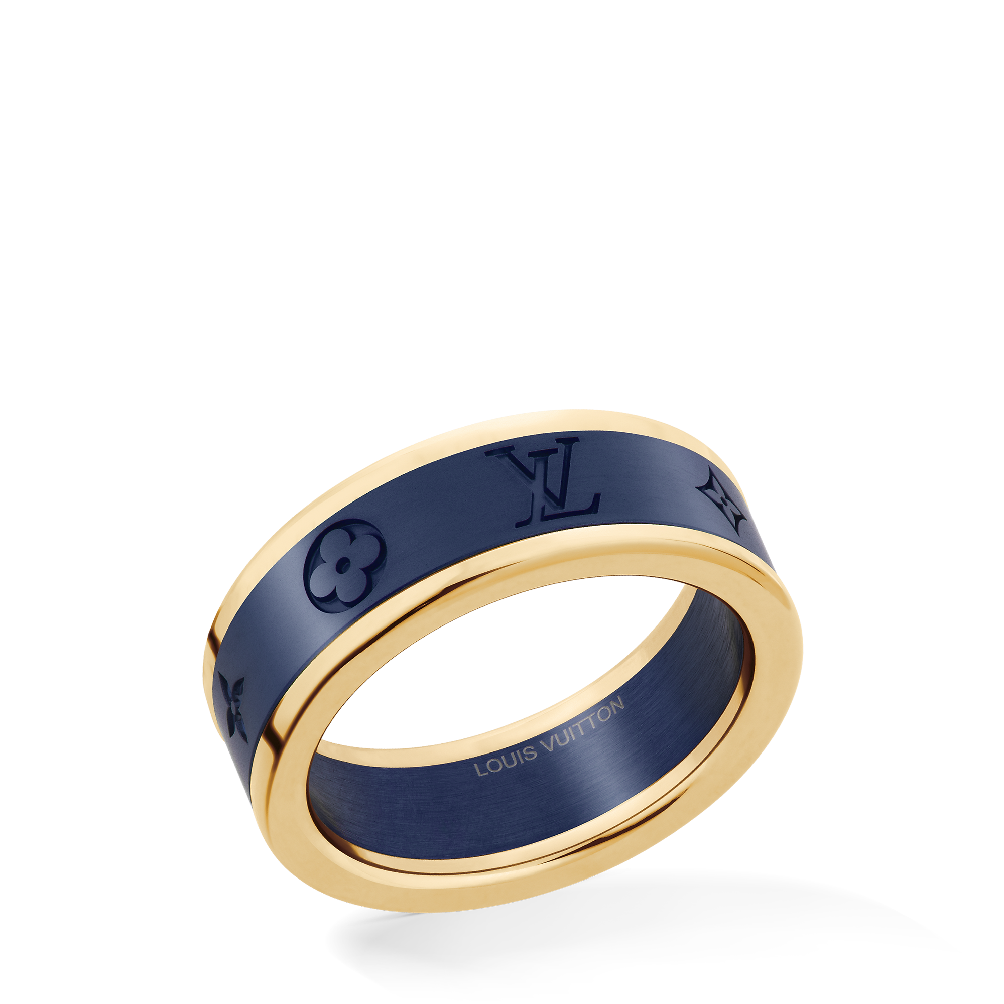 Les Gaston Vuitton Small Ring, Yellow Gold and Titanium