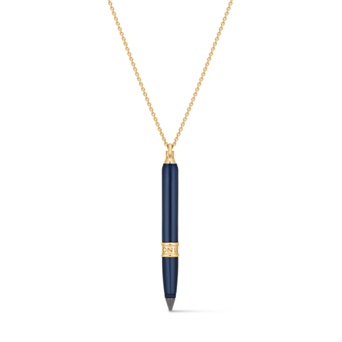 Jewelry Necklaces and Pendants Les Gastons Vuitton Designer Pendant, Yellow Gold and Blue Titanium | Louis Vuitton ® (Product zoom)