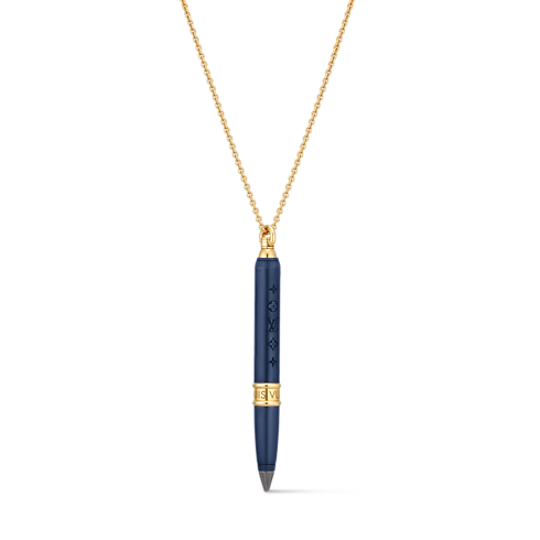 Jewelry Necklaces and Pendants Les Gastons Vuitton Designer Pendant, Yellow Gold and Blue Titanium | Louis Vuitton ® (Product zoom)
