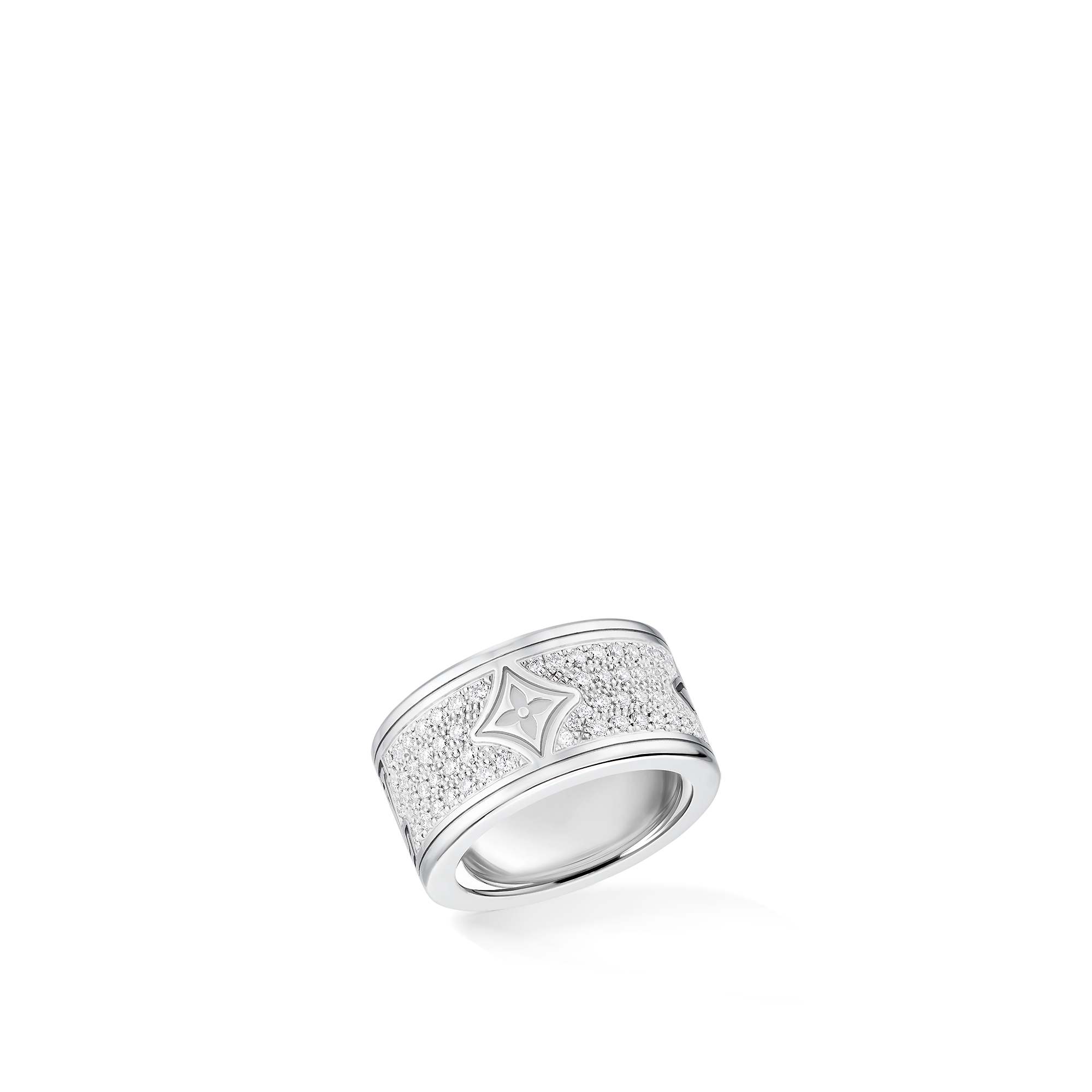 Les Gastons Vuitton Large Ring, White Gold and Diamonds