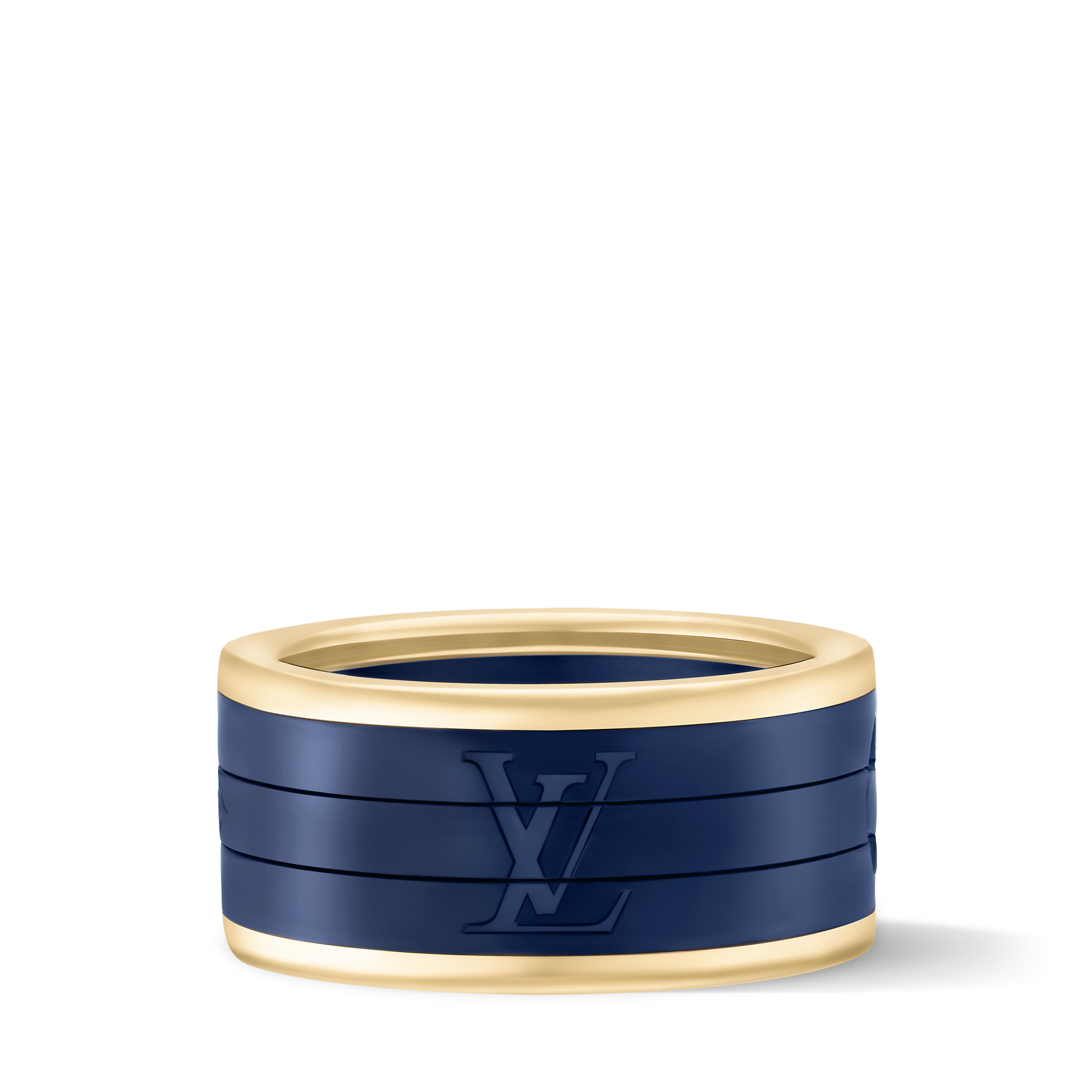 Les Gastons Vuitton Puzzle Ring, Yellow Gold and Blue Titanium
