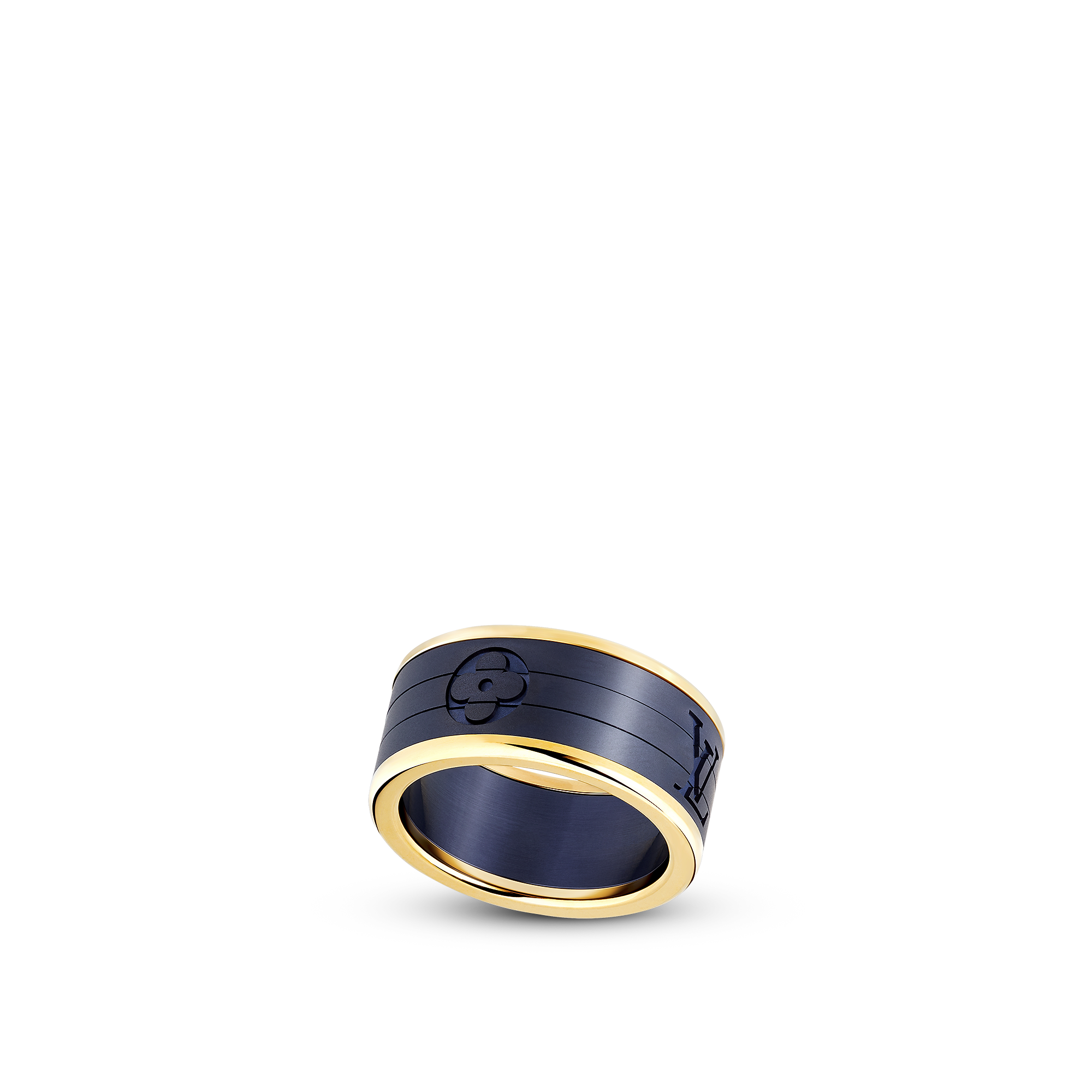 Les Gastons Vuitton Puzzle Ring, Yellow Gold and Titanium