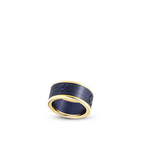 Categories Rings Les Gastons Vuitton Puzzle Ring, Yellow Gold and Titanium | Louis Vuitton ® (Product zoom)
