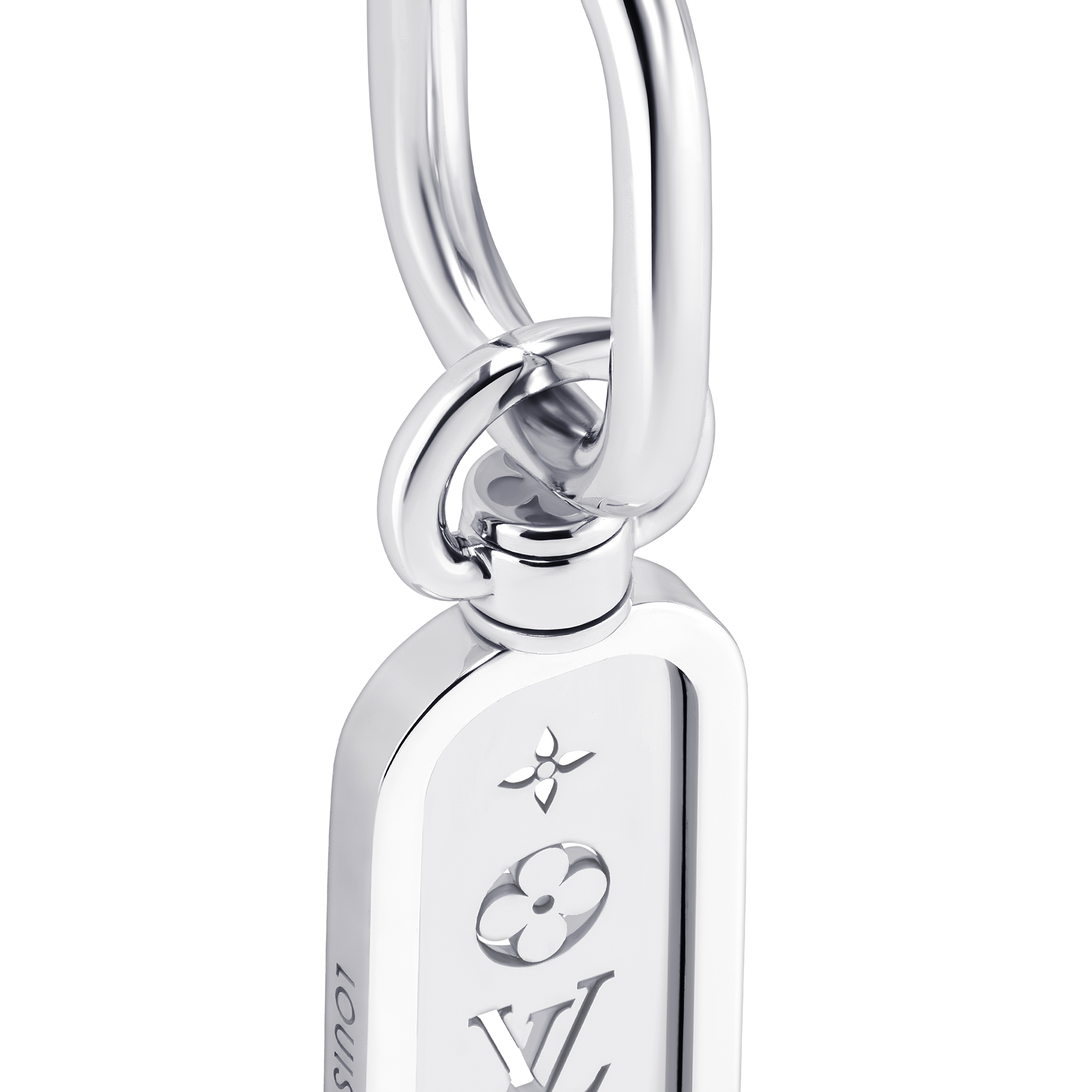  Collections Les Gastons Vuitton Les Gastons Vuitton Tag Single Hoop, White Gold | Louis Vuitton ® (Product zoom)