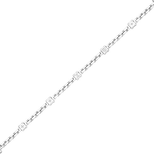 Categories Bracelets Les Gastons Vuitton Trunk Bracelet, White Gold and Diamonds | Louis Vuitton ® (Product zoom)