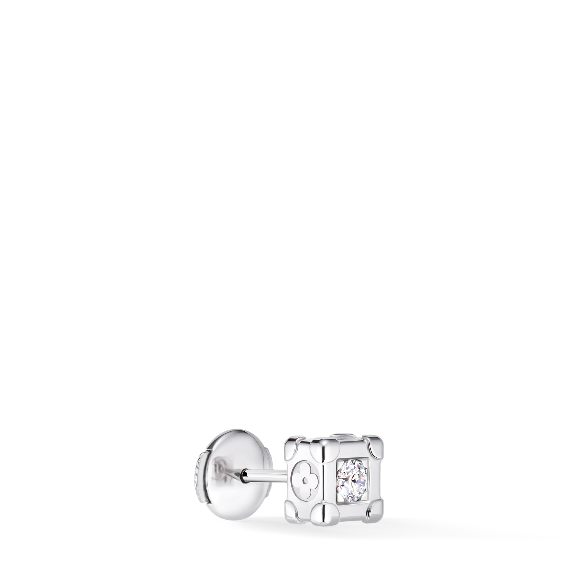 Les Gastons Vuitton Trunk Stud, White Gold and Diamond