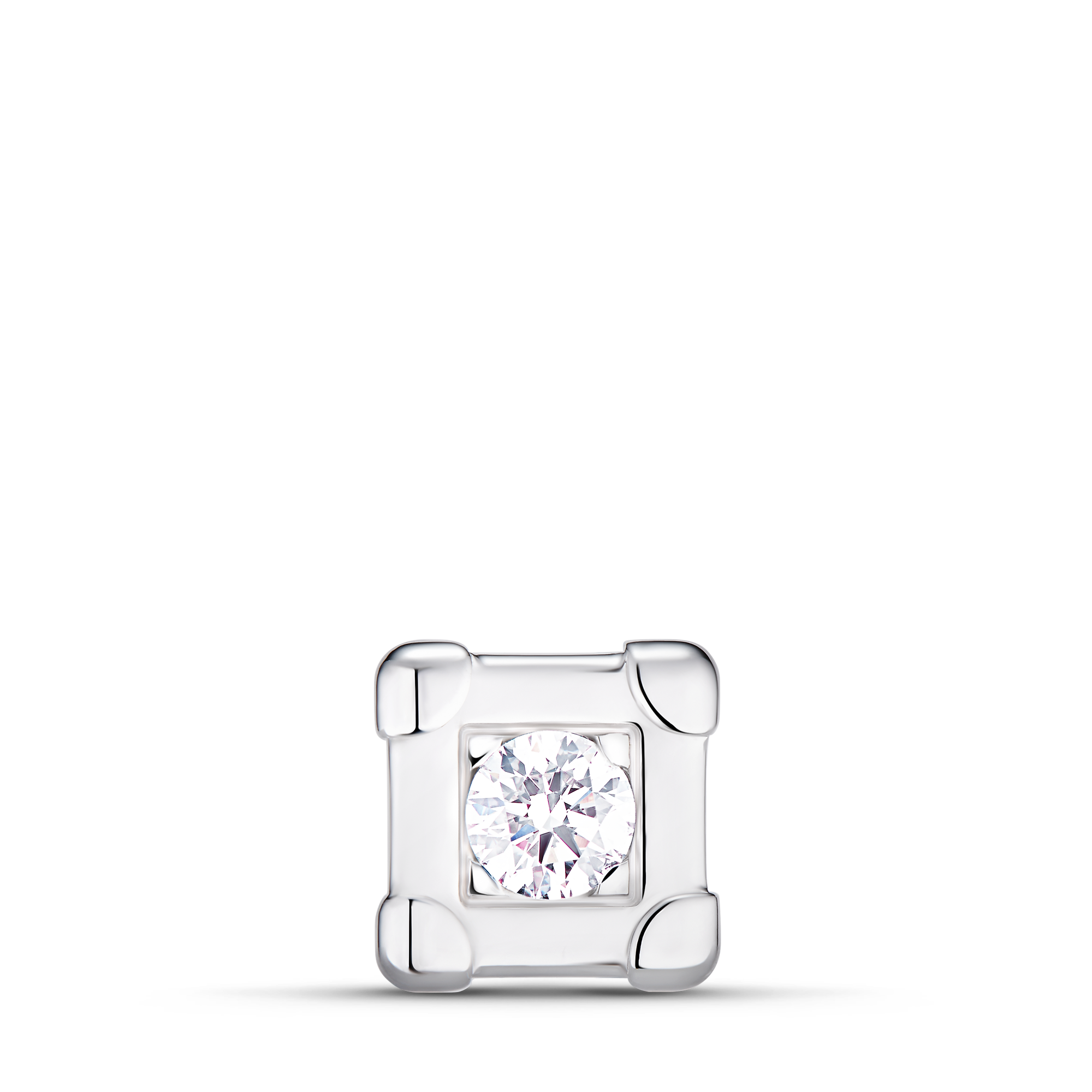 Les Gastons Vuitton Trunk Stud, White Gold and Diamond