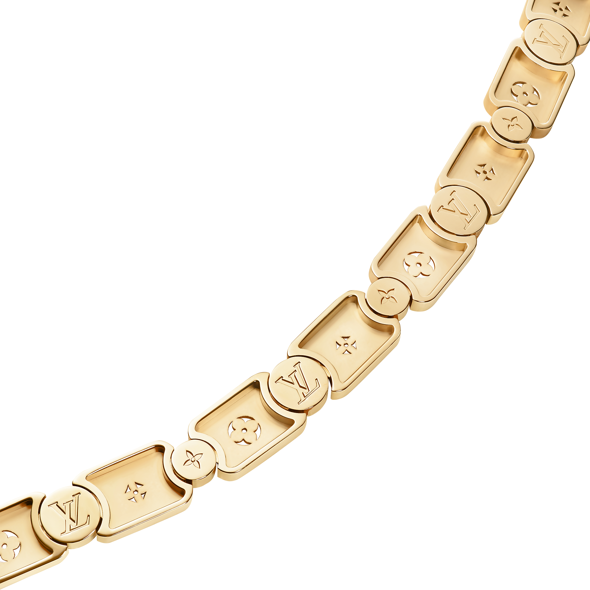 Les Gastons Vuitton Trunk Necklace, White Gold and Diamonds