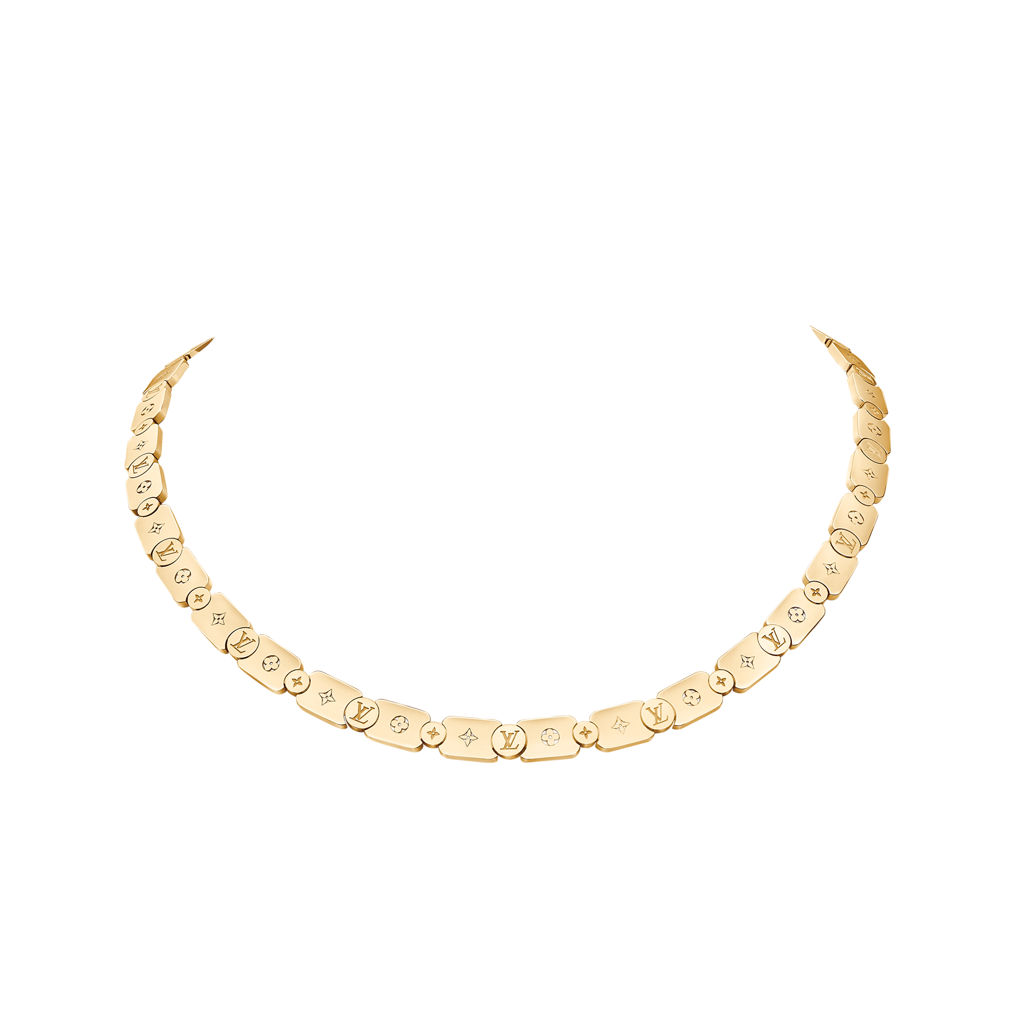 Les Gastons Vuitton Trunk Necklace, White Gold and Diamonds