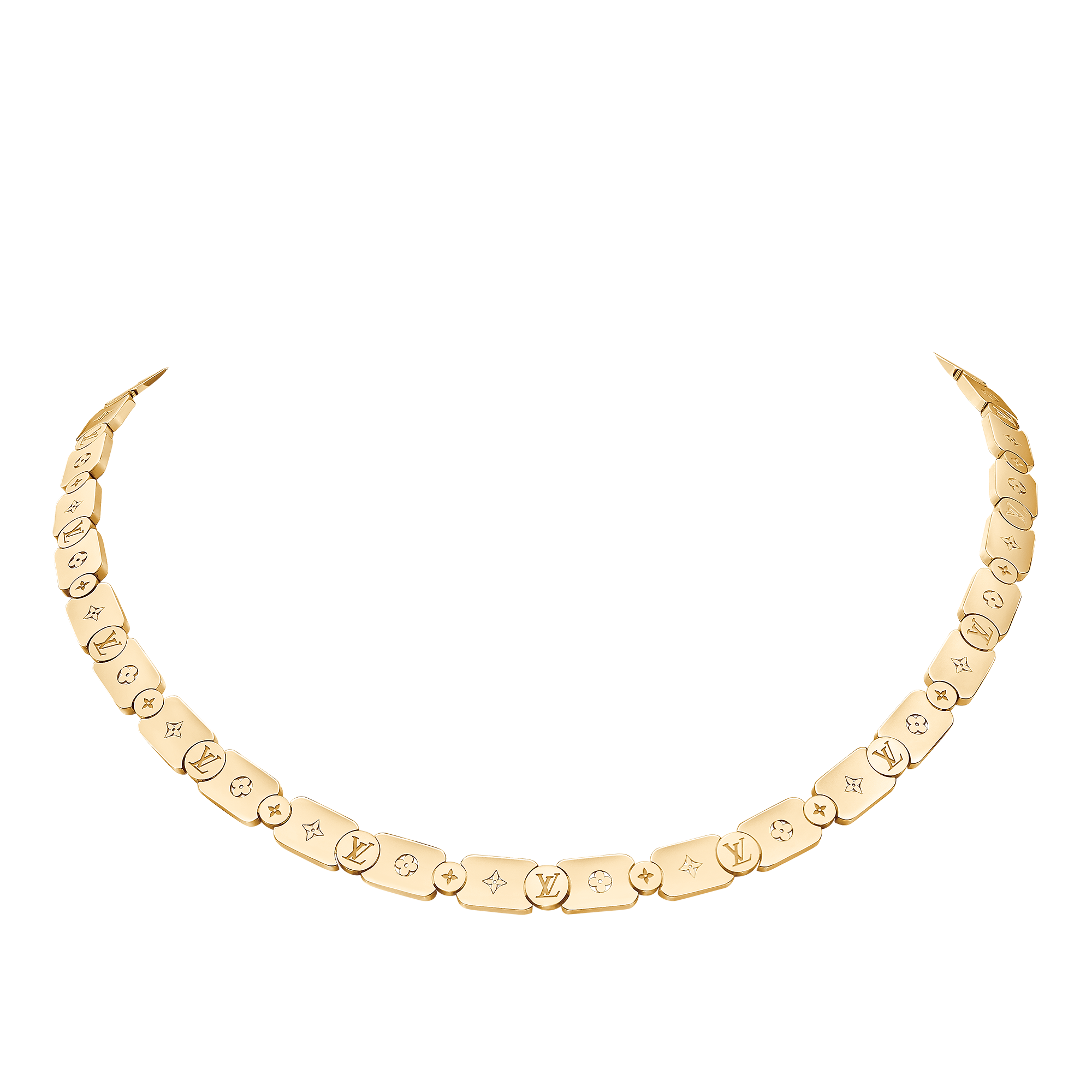 Les Gastons Vuitton Trunk Necklace, White Gold and Diamonds