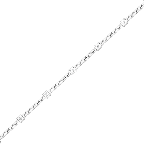 Jewelry Necklaces and Pendants Les Gastons Vuitton Trunk Necklace, White Gold and Diamonds | Louis Vuitton ® (Product zoom)