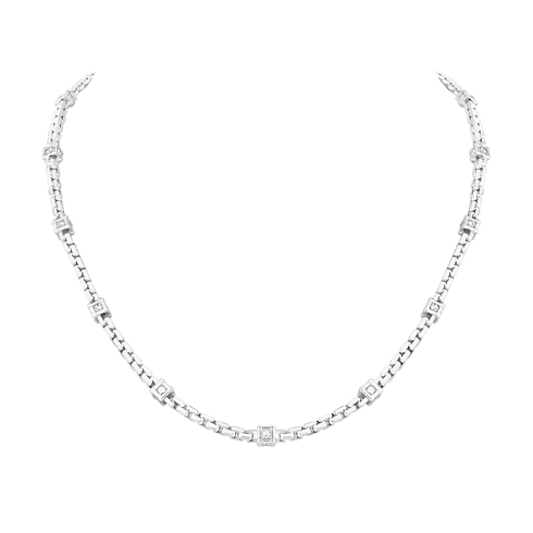 Jewelry Necklaces and Pendants Les Gastons Vuitton Trunk Necklace, White Gold and Diamonds | Louis Vuitton ® (Product zoom)